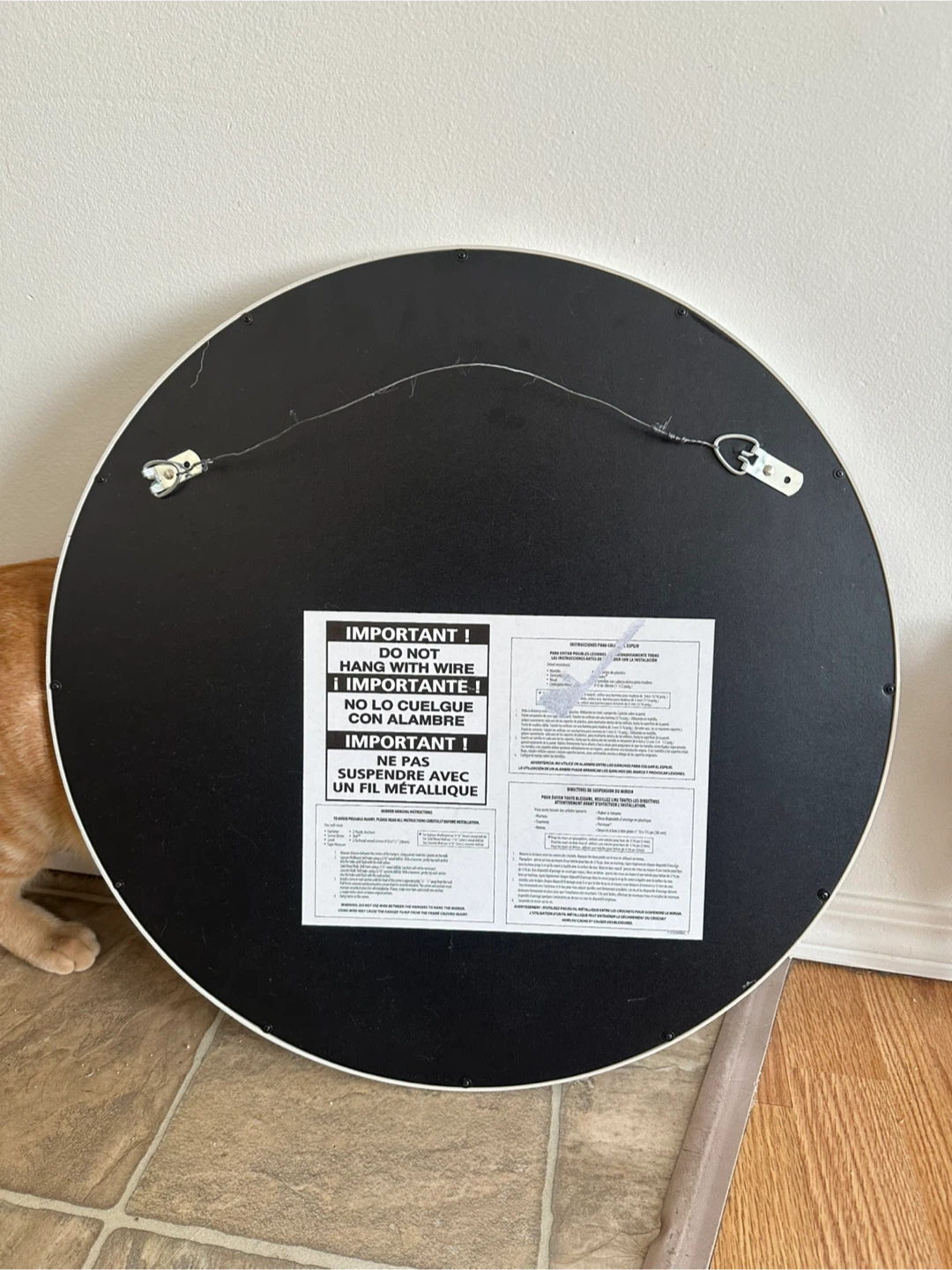 Round "Thankful" Wall Mirror - photo 2