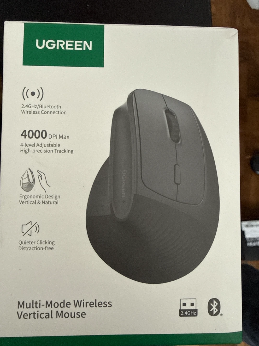 UGREEN Multi-Mode Wireless Vertical Mouse