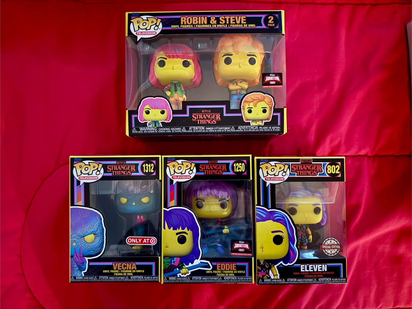 🧡 Stranger Things Funko Pop! Figures: black light
