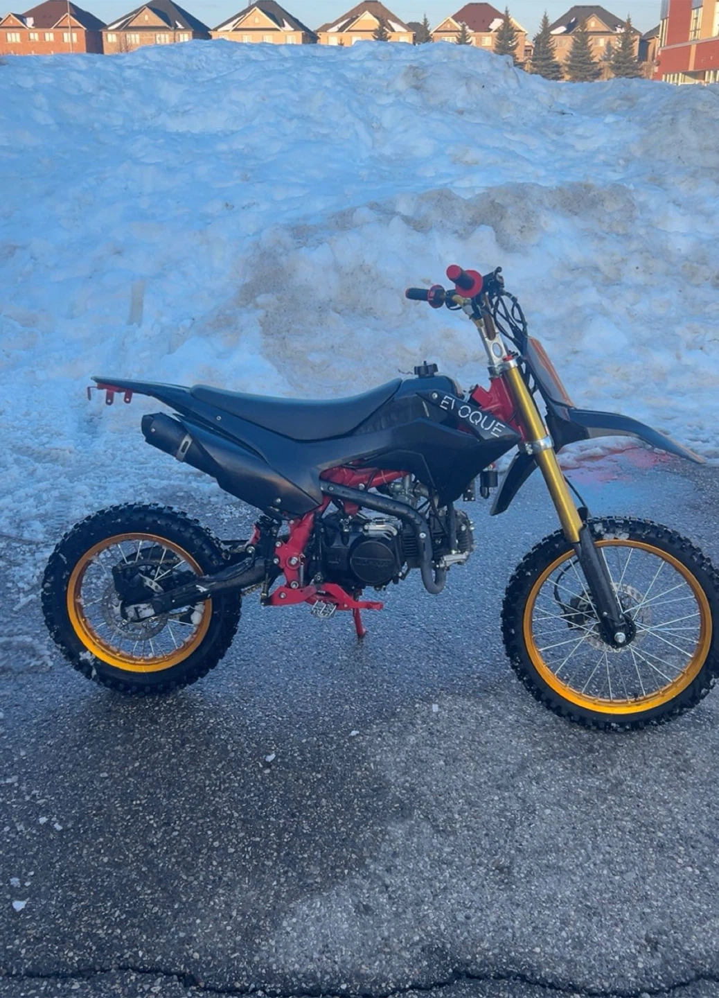 EVOQUE Dirt Bike - Black/Red/Gold