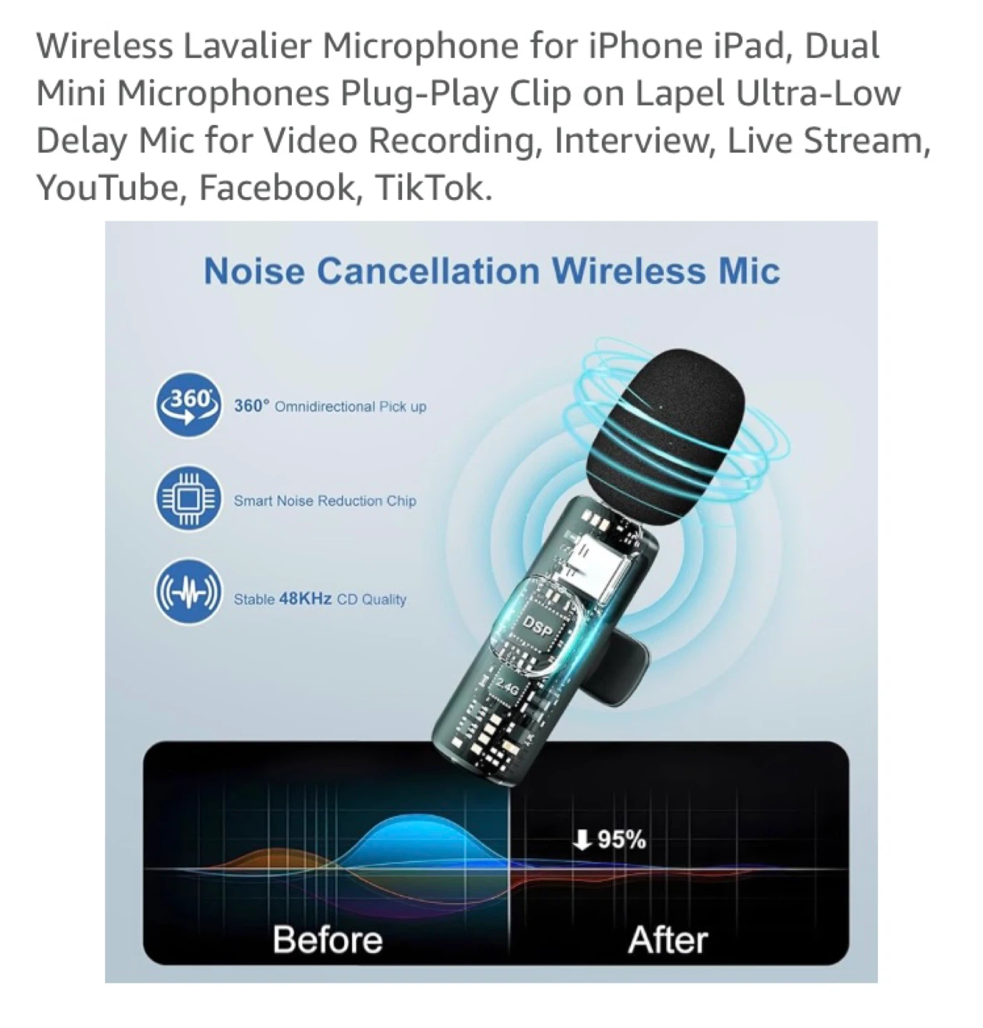 YIDEING Wireless Radio Microphone Set - photo 3