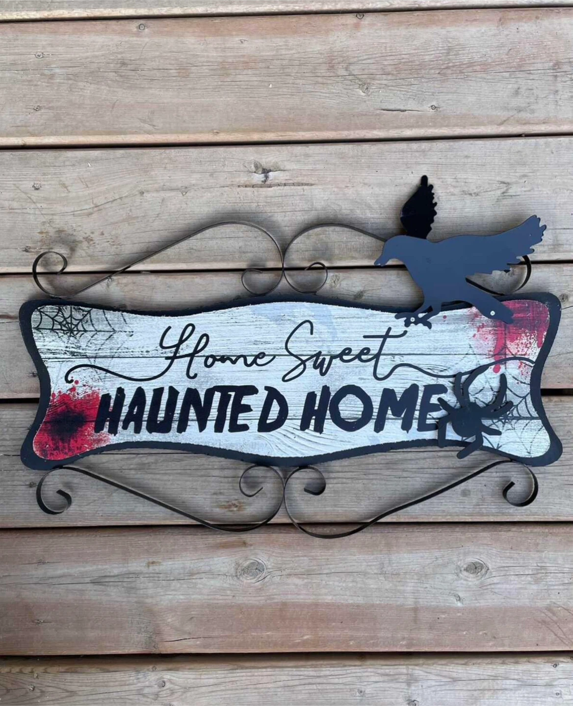 Home Sweet Haunted Home Halloween Sign