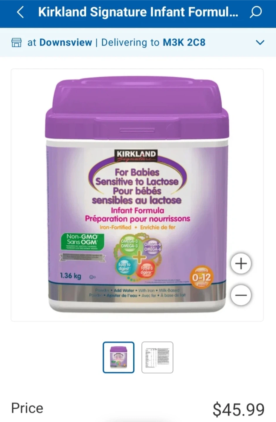 New Sealed Kirkland Infant Formula - photo 3