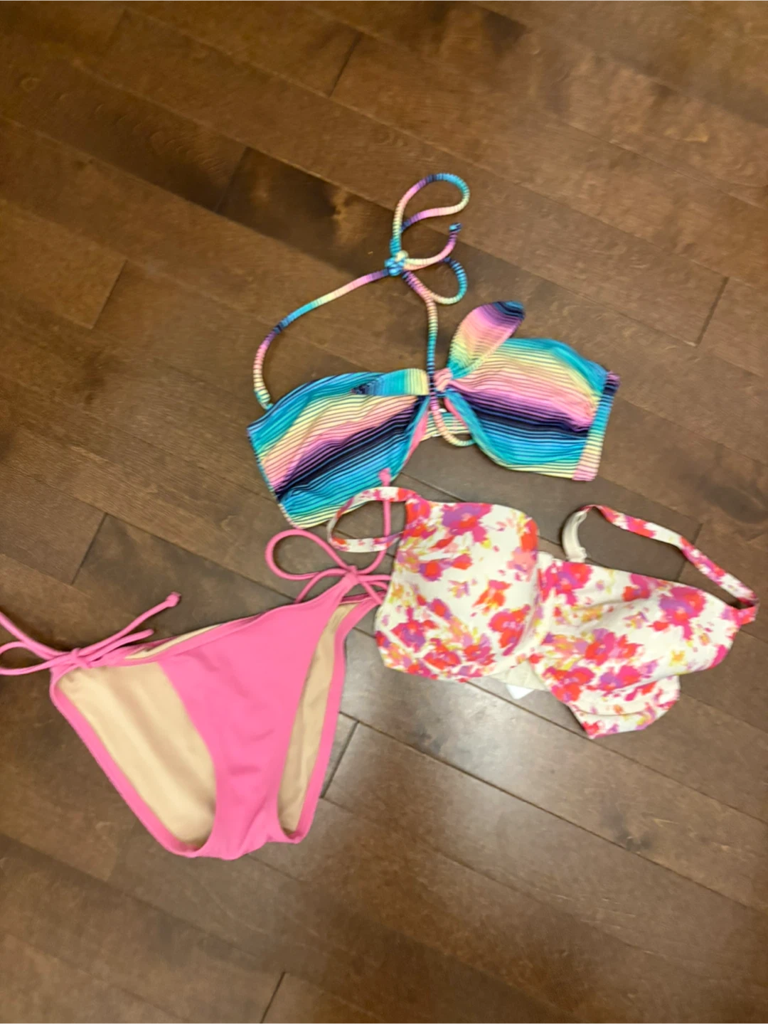 Bikini Set - Rainbow & Pink