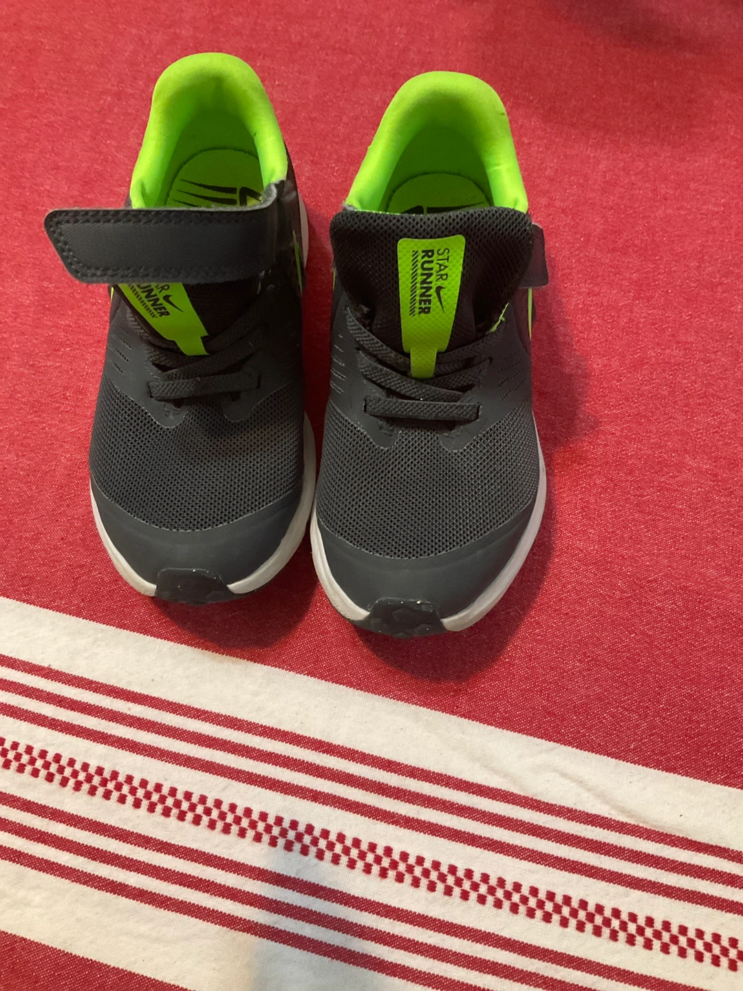 Nike Star Runner Kids Shoes Grey/Lime