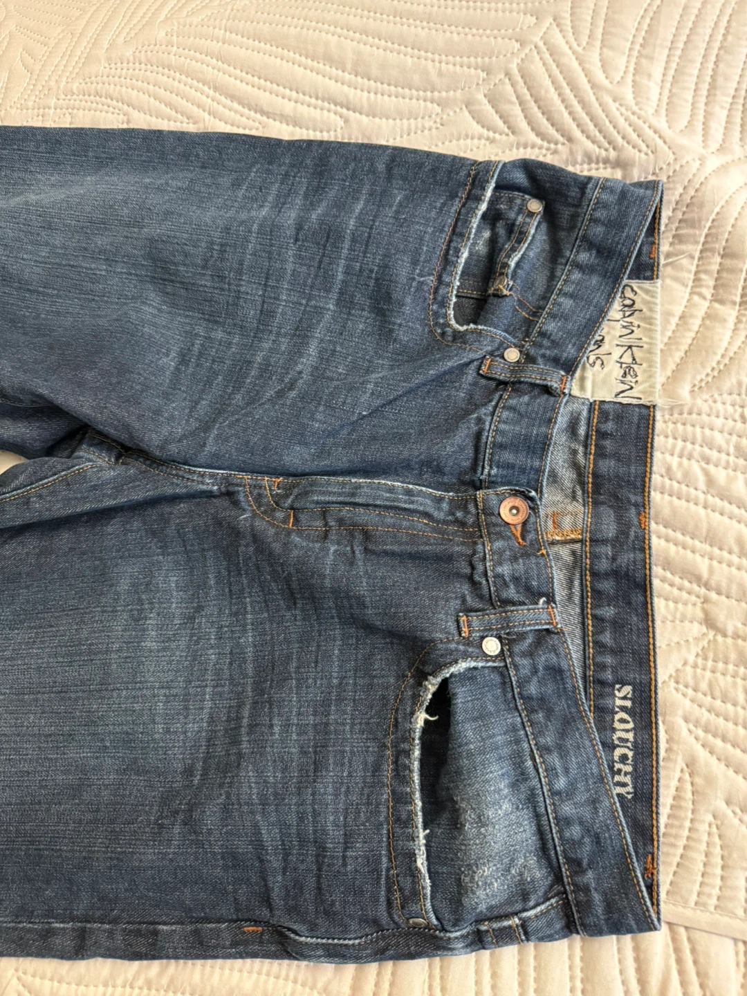 Calvin Klein Jeans Slouchy Blue Denim Jeans - photo 2