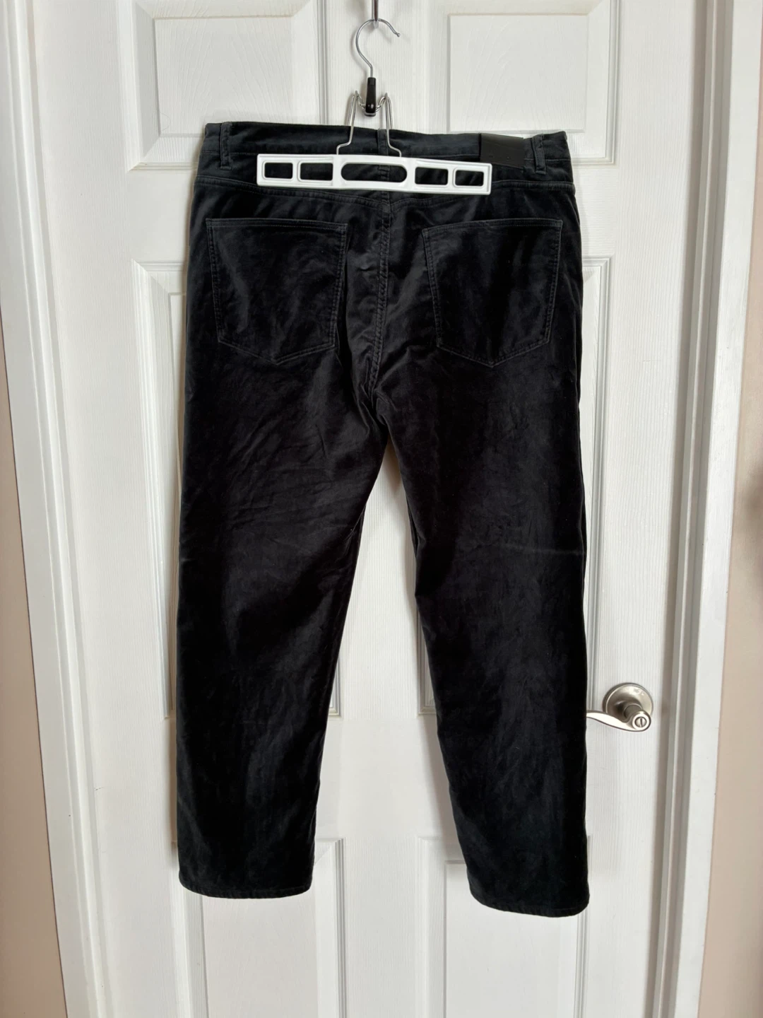Massimo Dutti Black Velour Pants - Size 12 - photo 5