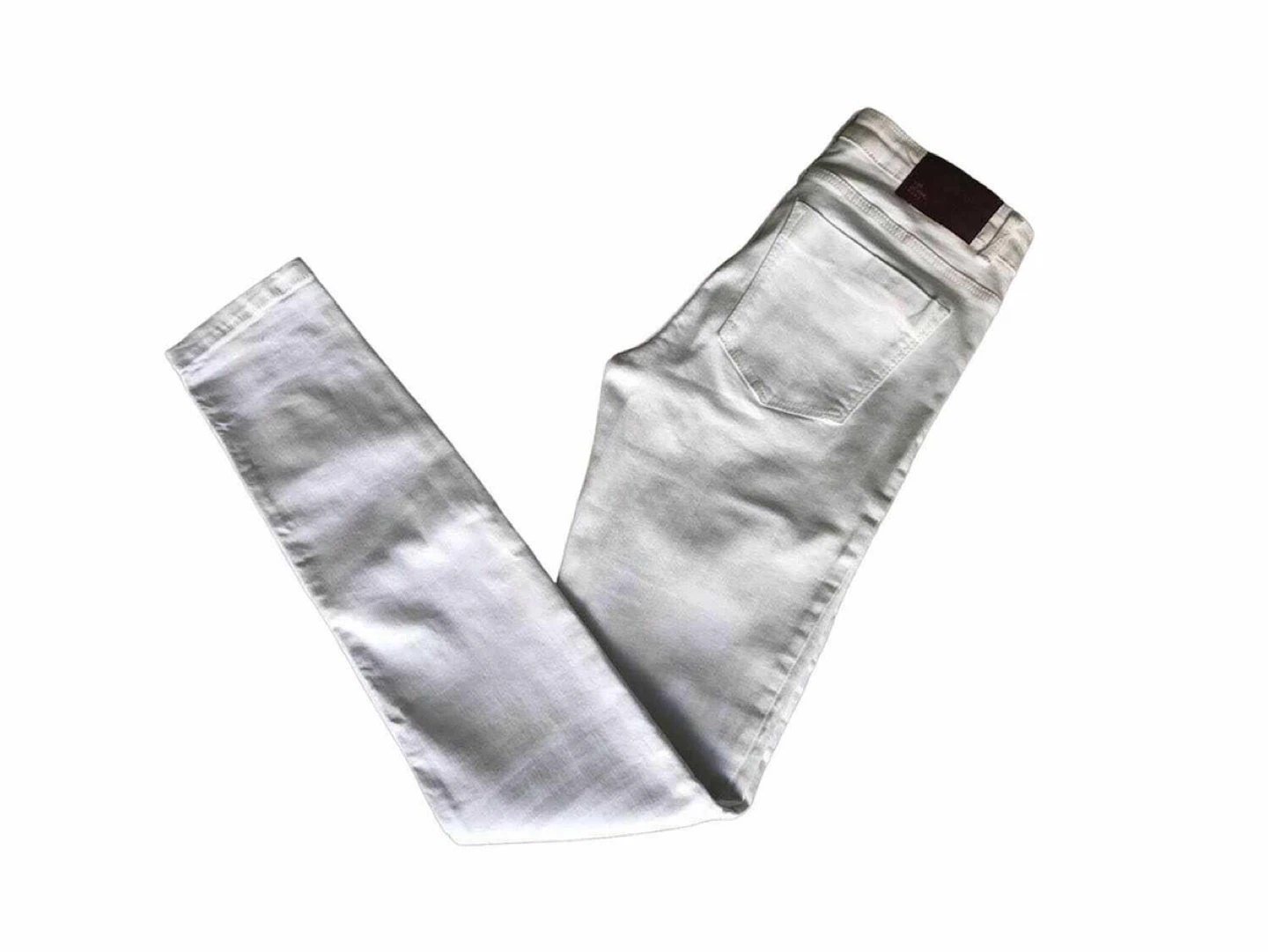 Zara Low Rise White Skinny Jeans - photo 2