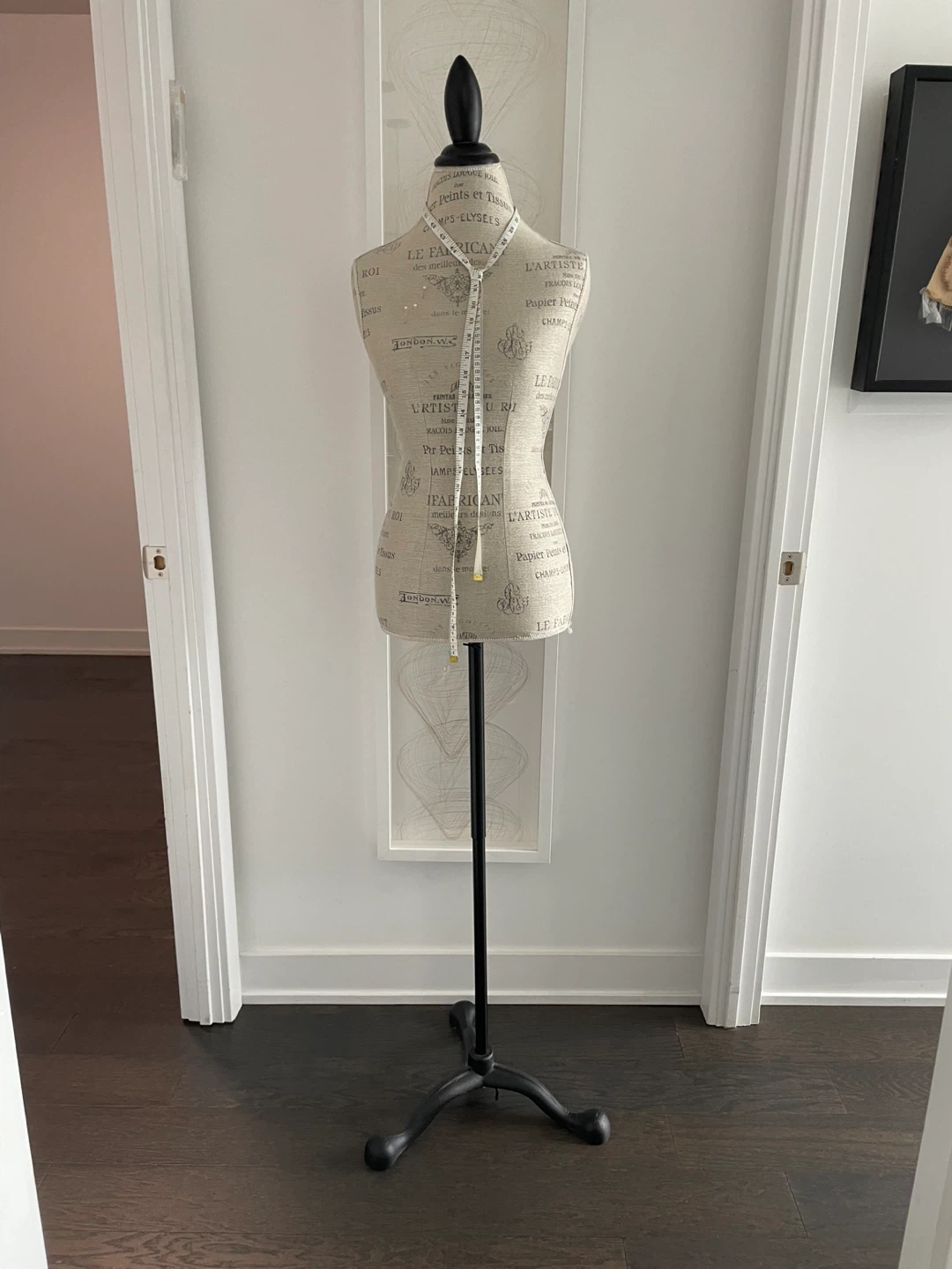 Decorative Dress Form with Measuring Tape