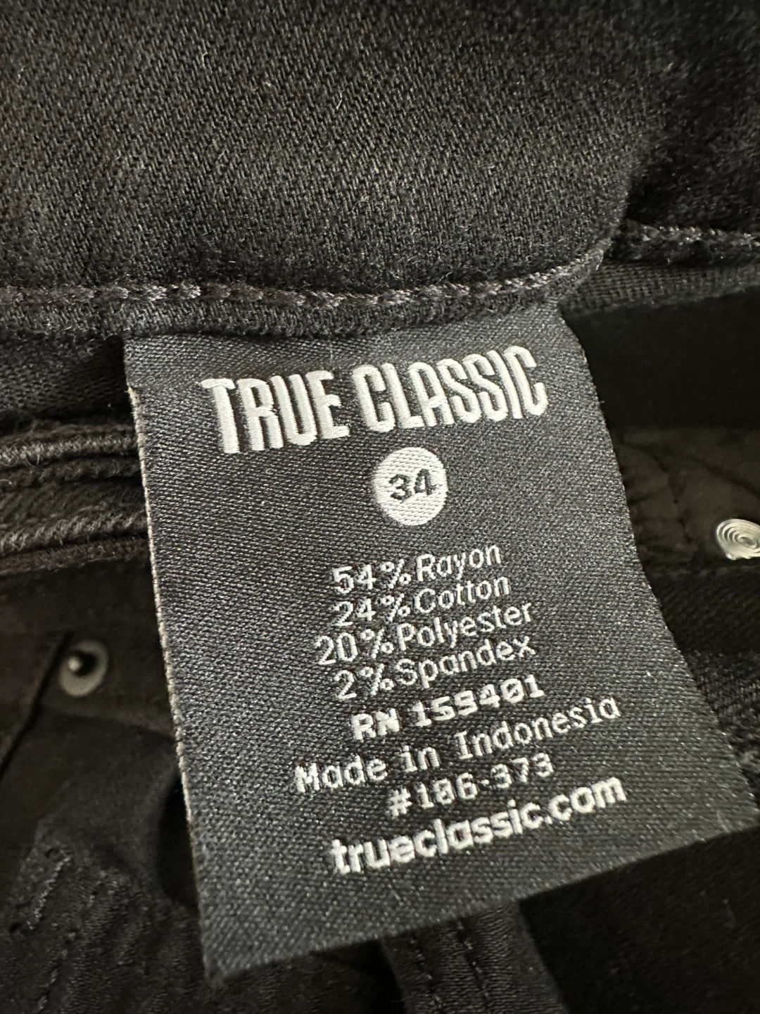 True Classic Men's Jeans (3 Pairs) Size 34 - photo 3