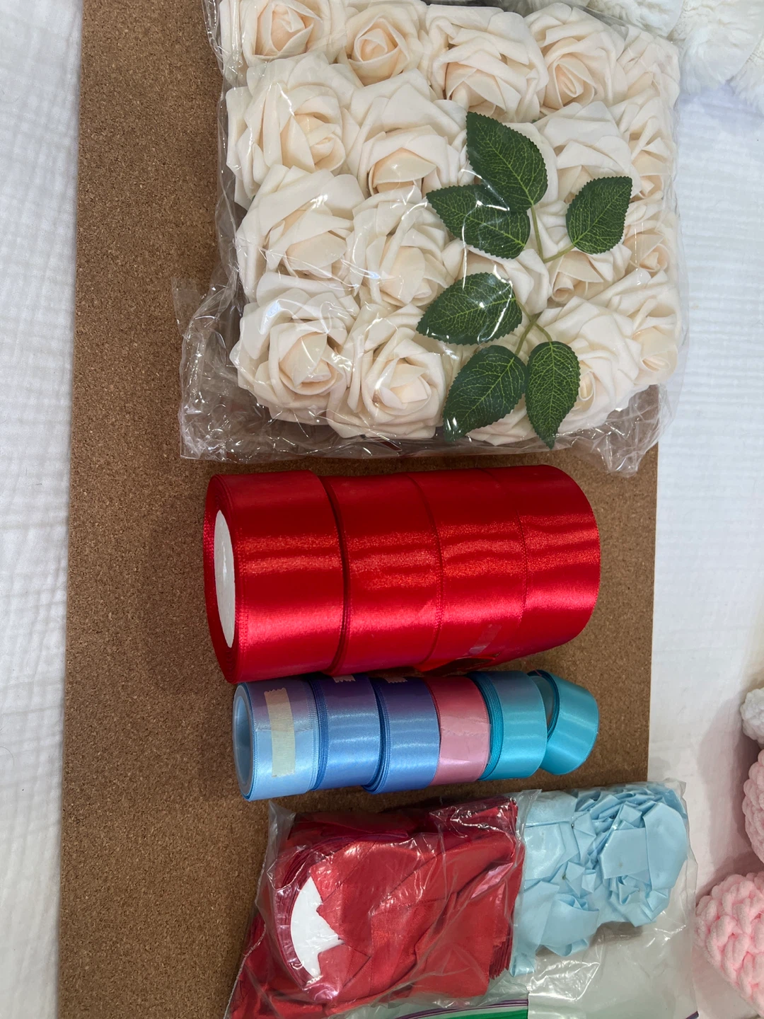 Ribbon and Craft Flower Set