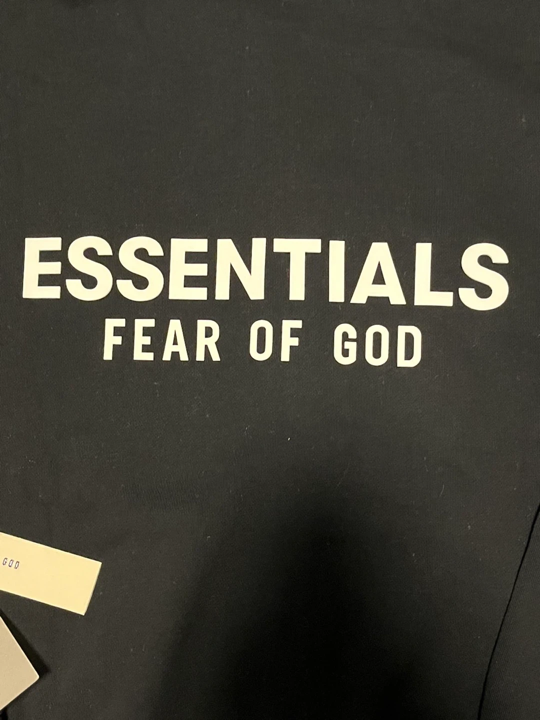 Fear of God Essentials Black Zip-Up Hoodie - Size M - photo 3