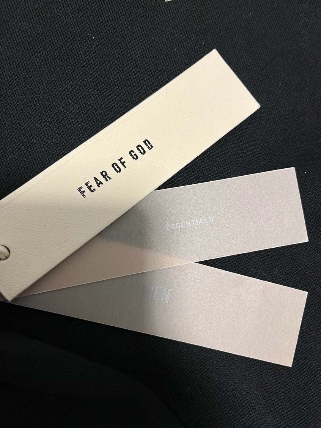 Fear of God Essentials Black Zip-Up Hoodie - Size M - photo 4