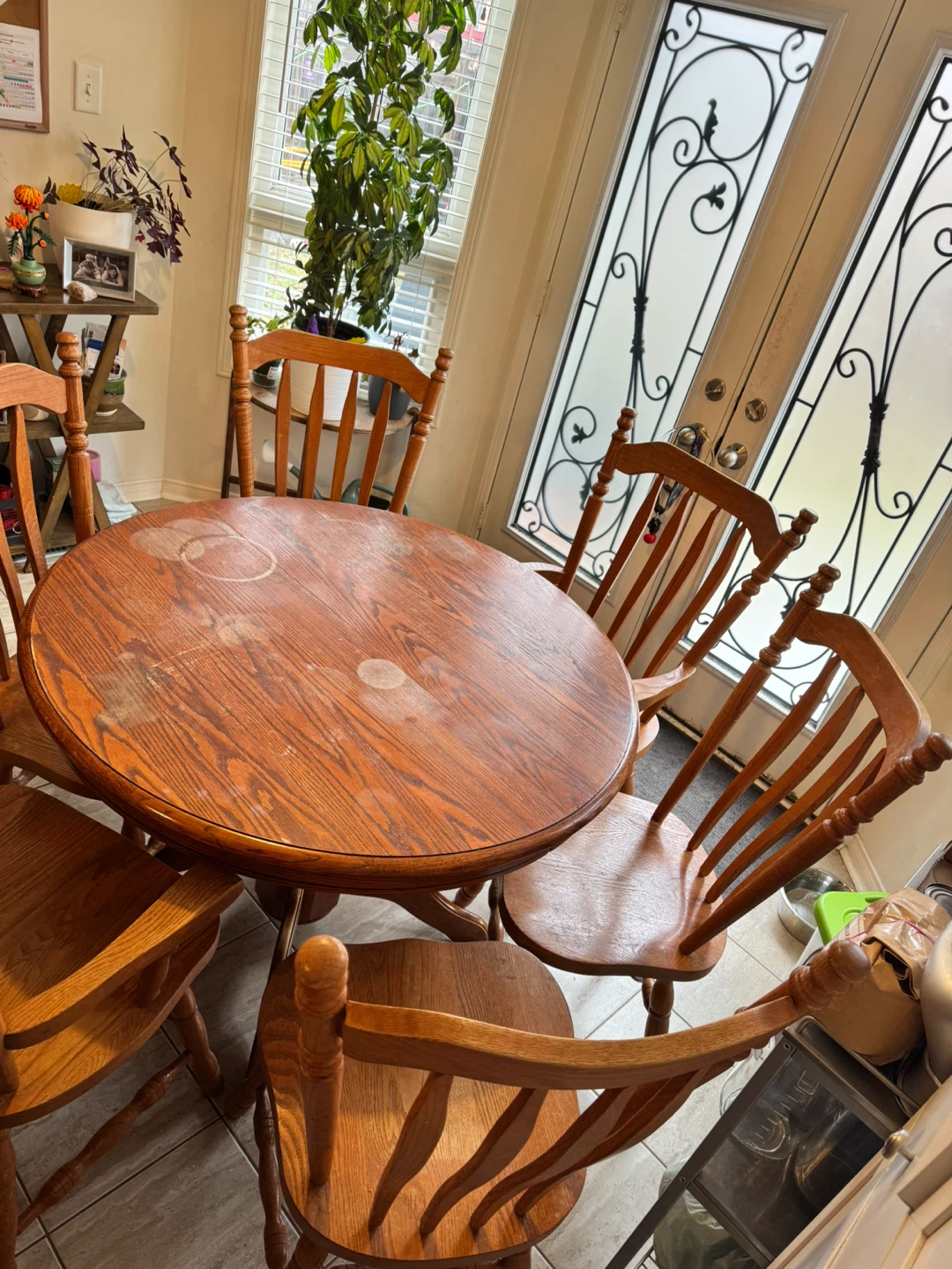 🌱Solid Oak Dining Table with 6 Oak Chairs🌱 - photo 2