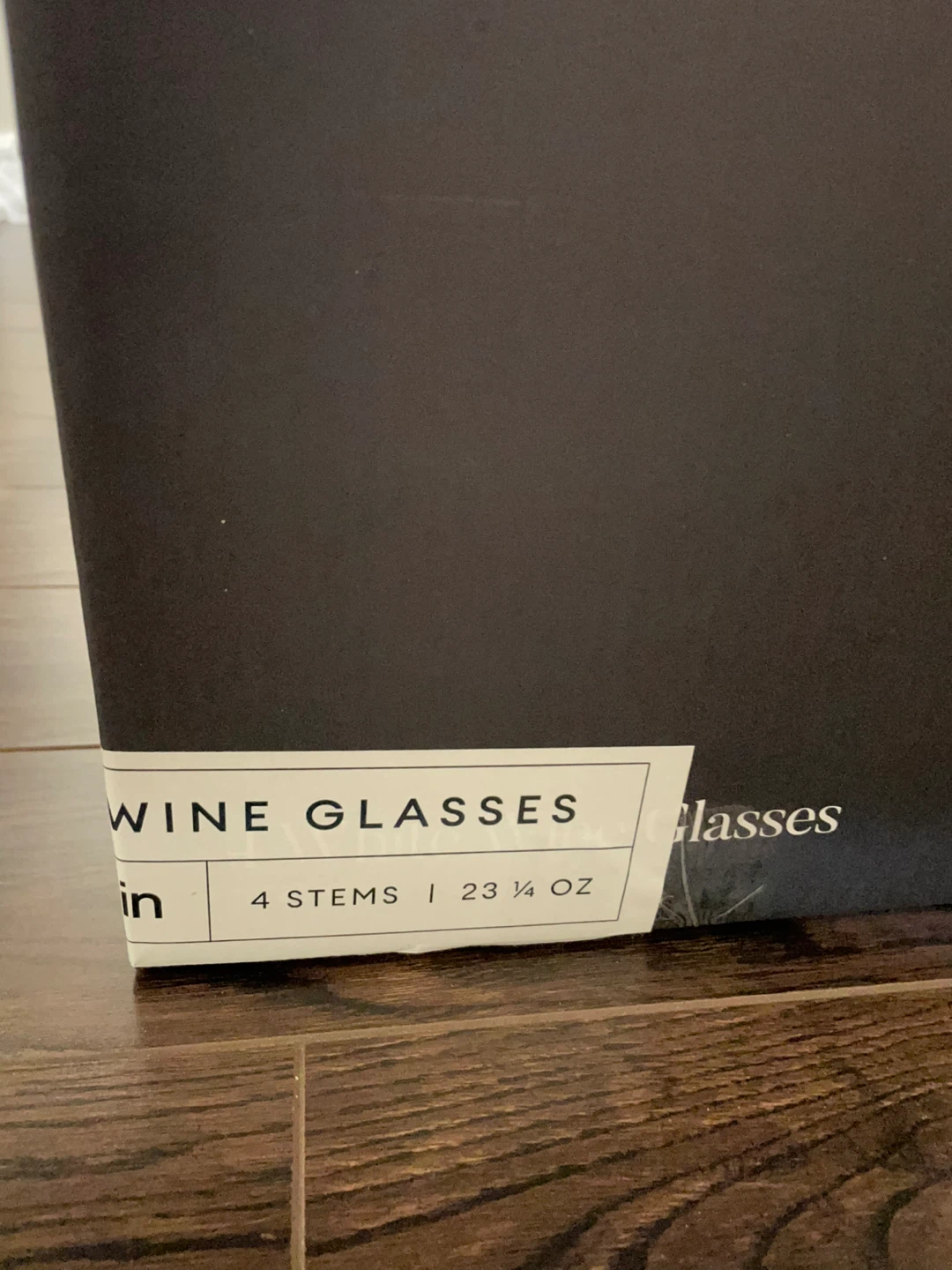 Set of 4 Stemmed Wine Glasses - 23 1/4 oz
