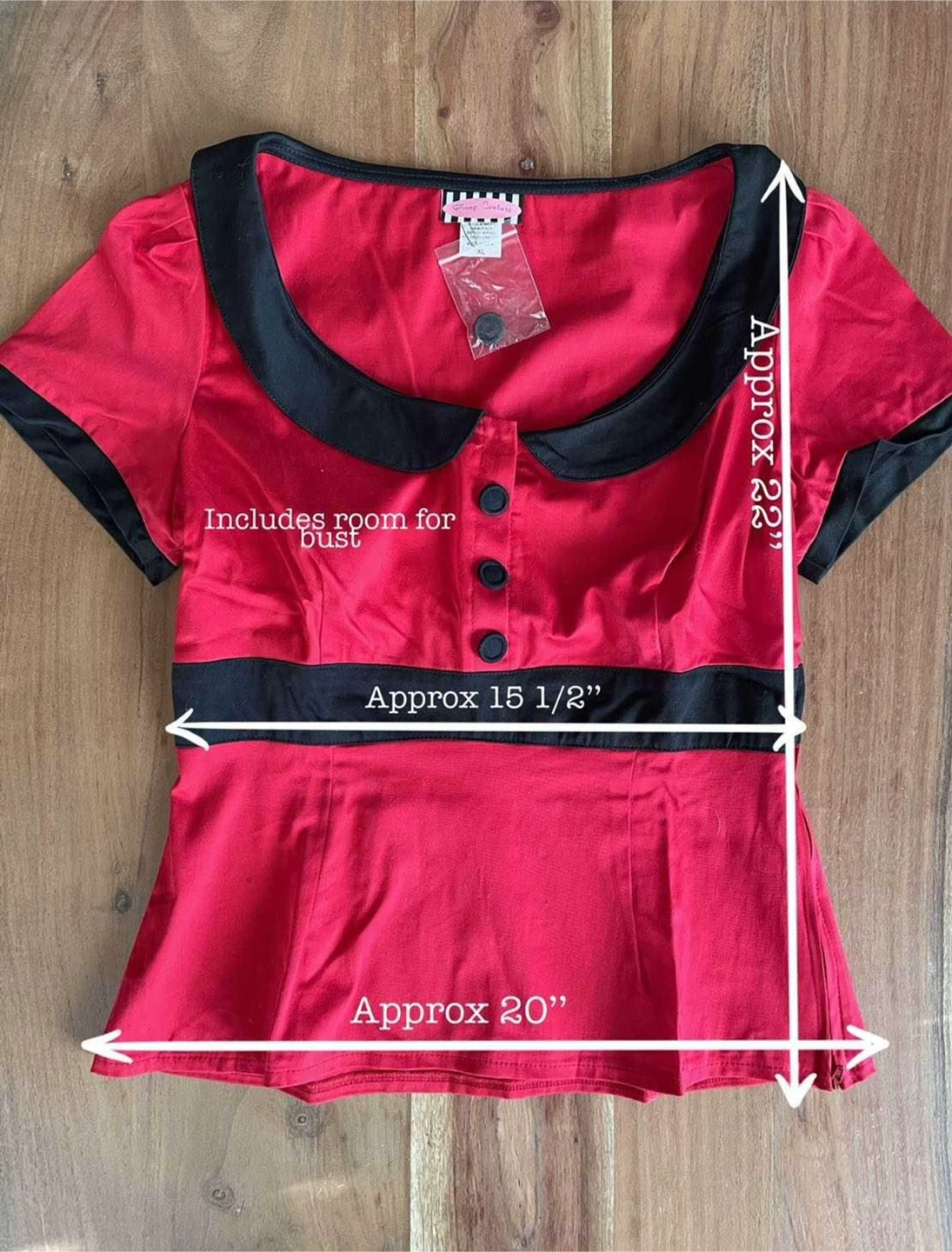 Pinup couture top (L) Blame Betty - photo 3
