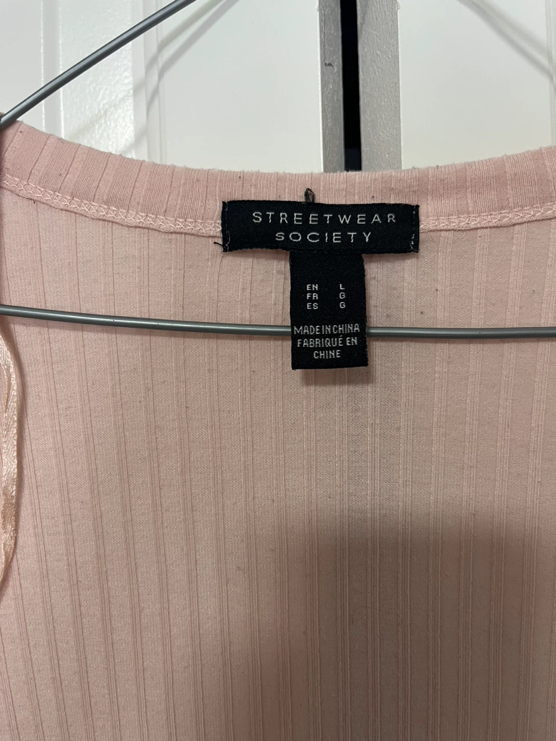 Streetwear Society Pink Ribbed Cardigan