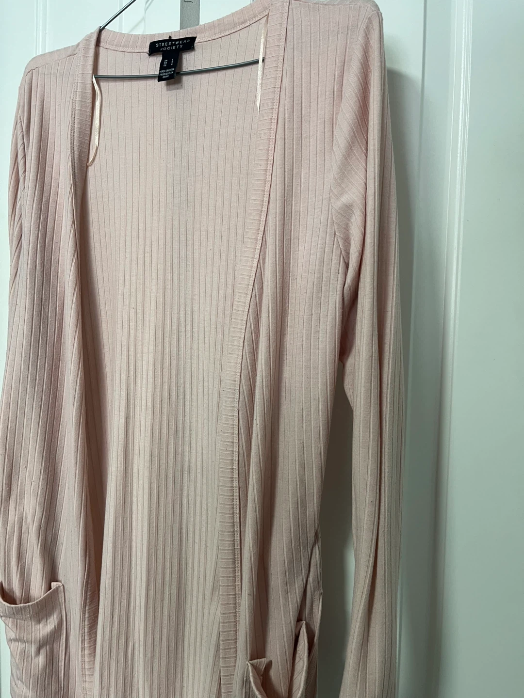 Streetwear Society Pink Ribbed Cardigan - photo 2