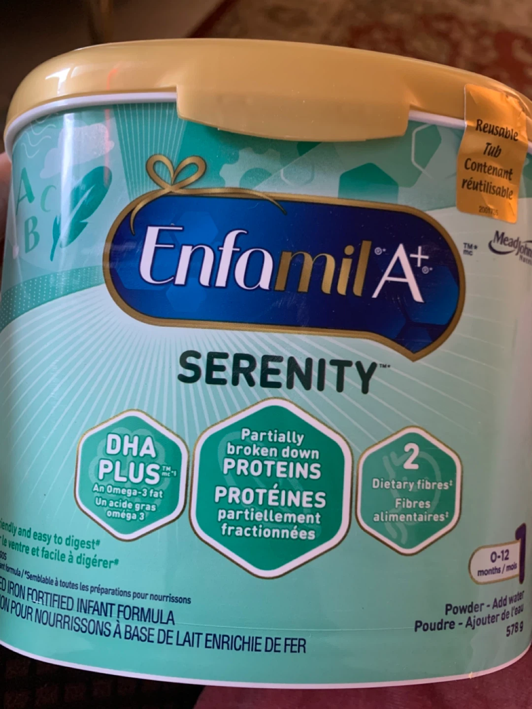 Enfamil A+ Serenity Infant Formula 578g