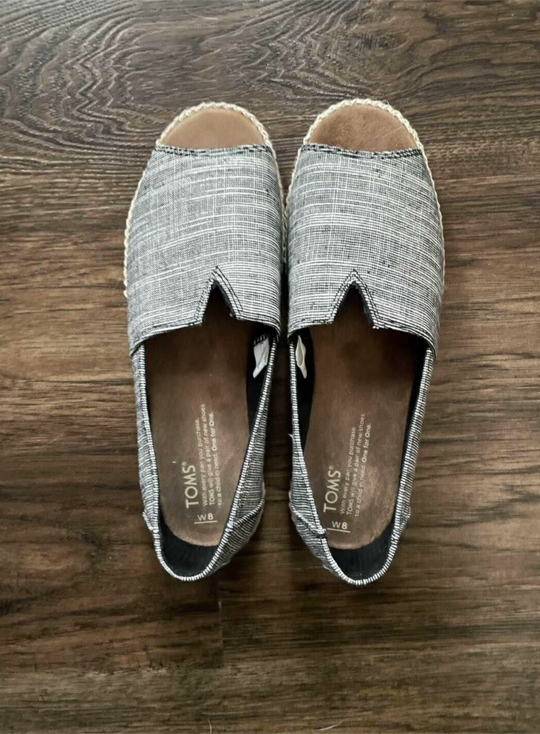 NEW TOMS Women's Espadrille Flats 8