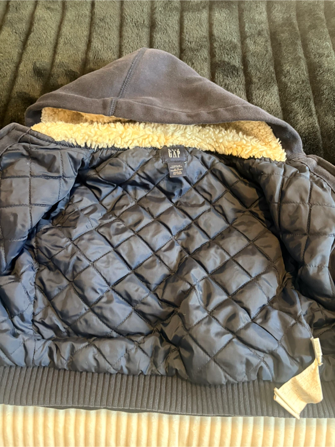 Toddler Boys GAP Fleece Lined Hoodie - photo 3