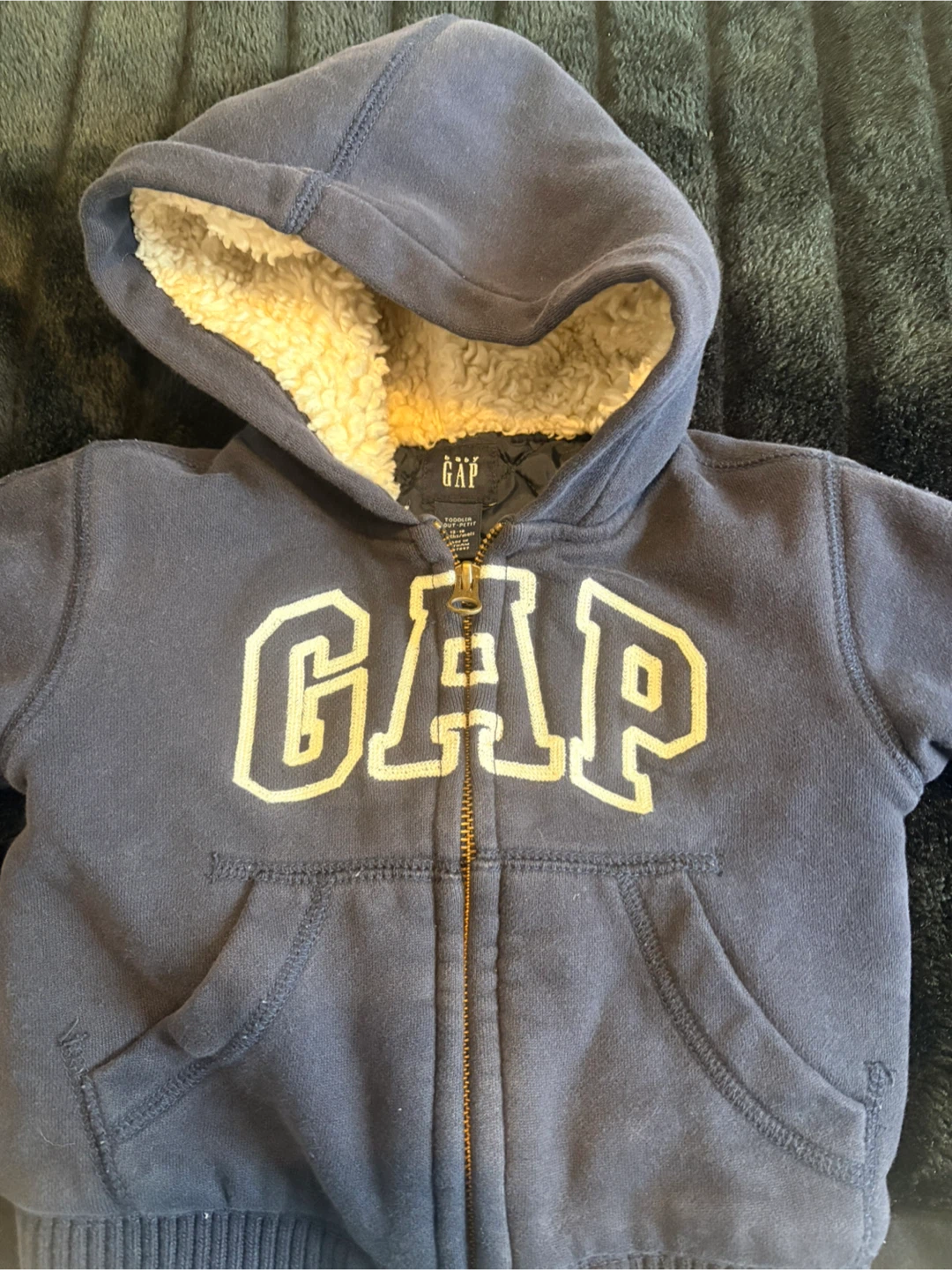 Toddler Boys GAP Fleece Lined Hoodie - photo 2