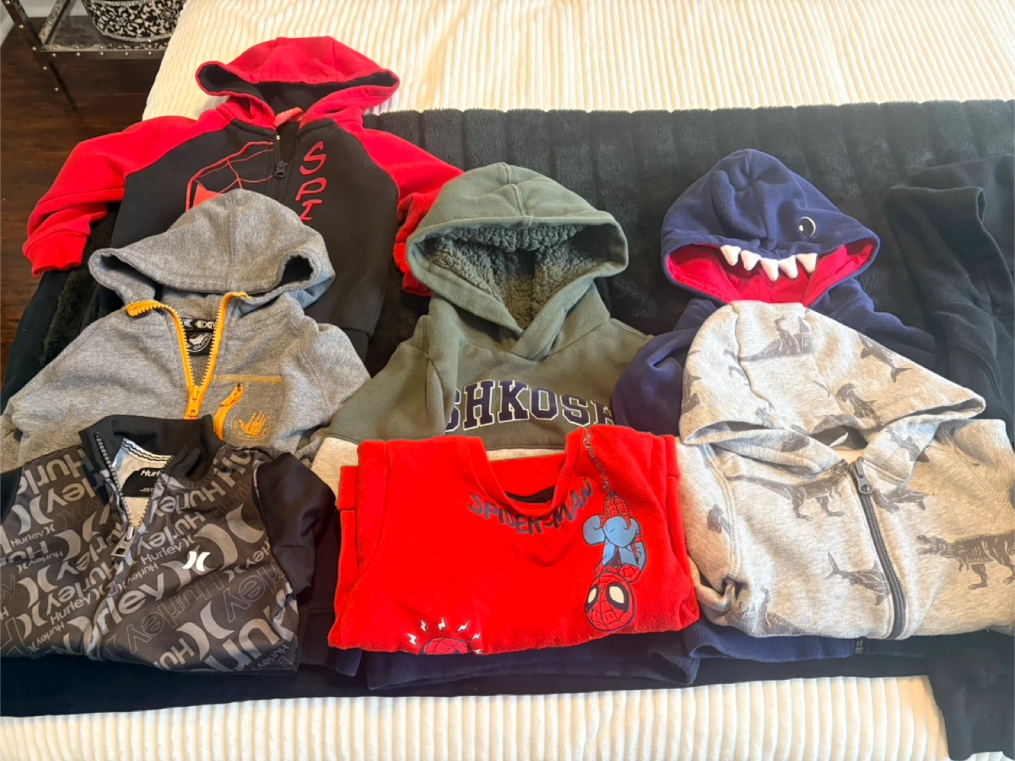 Bundle of Boys' Hoodies - Various Brands and Sizes