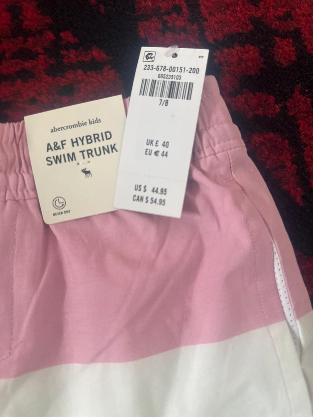 Abercrombie Kids A&F Hybrid Swim Trunk Size 7/8 - photo 2