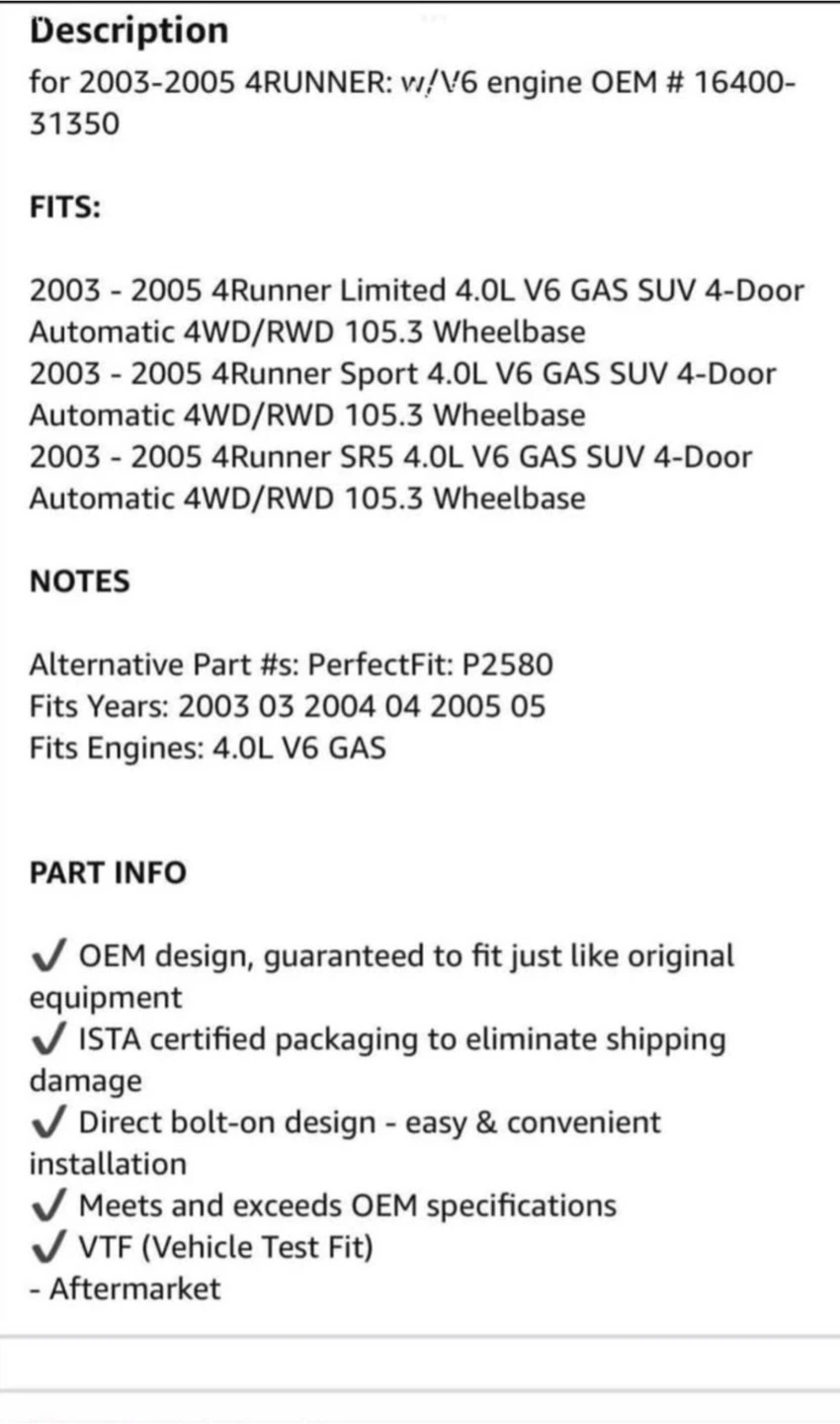 Toyota 4 Runner / FJ Radiator - photo 4