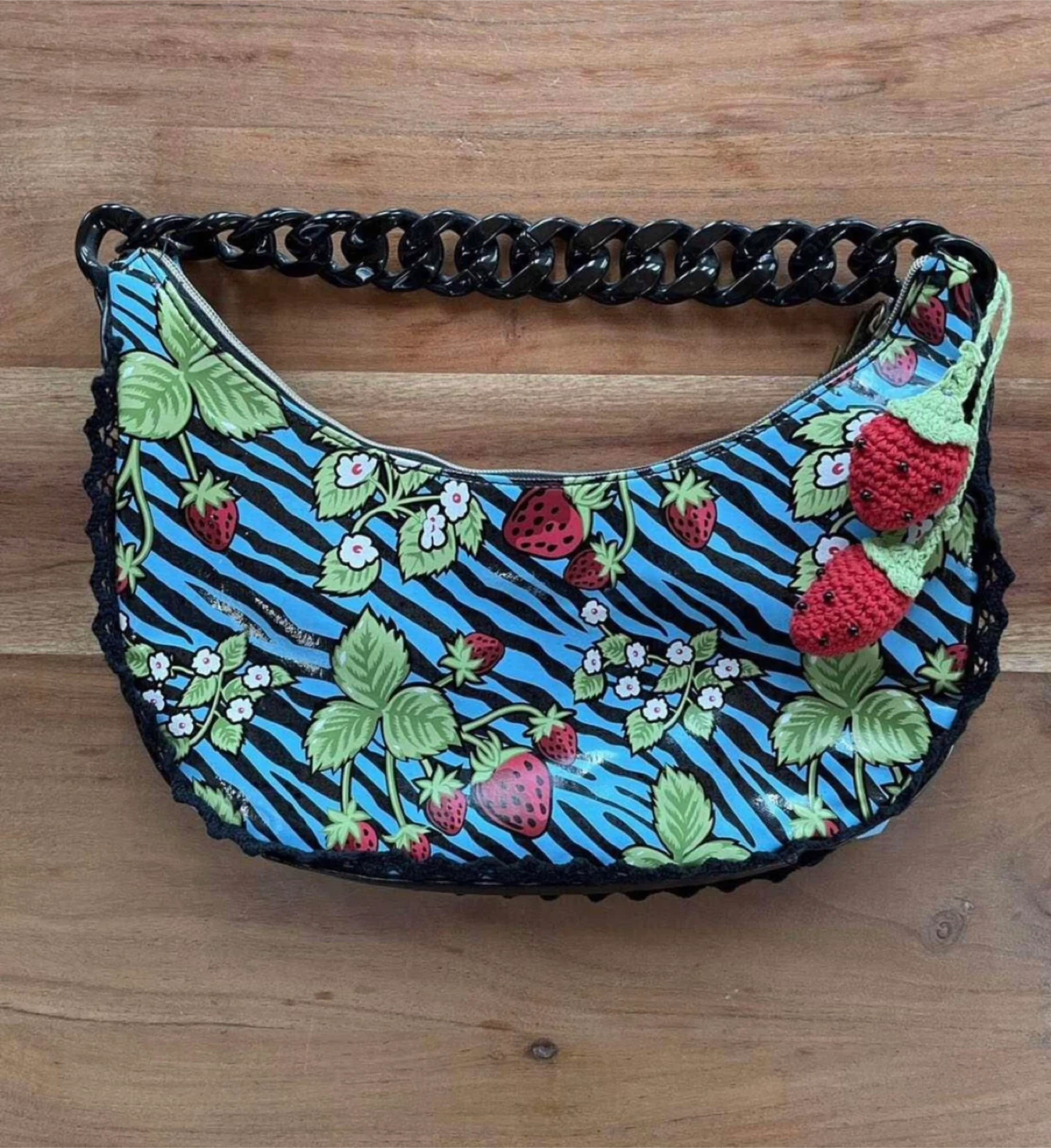Betsey Johnson Strawberry purse like NEW