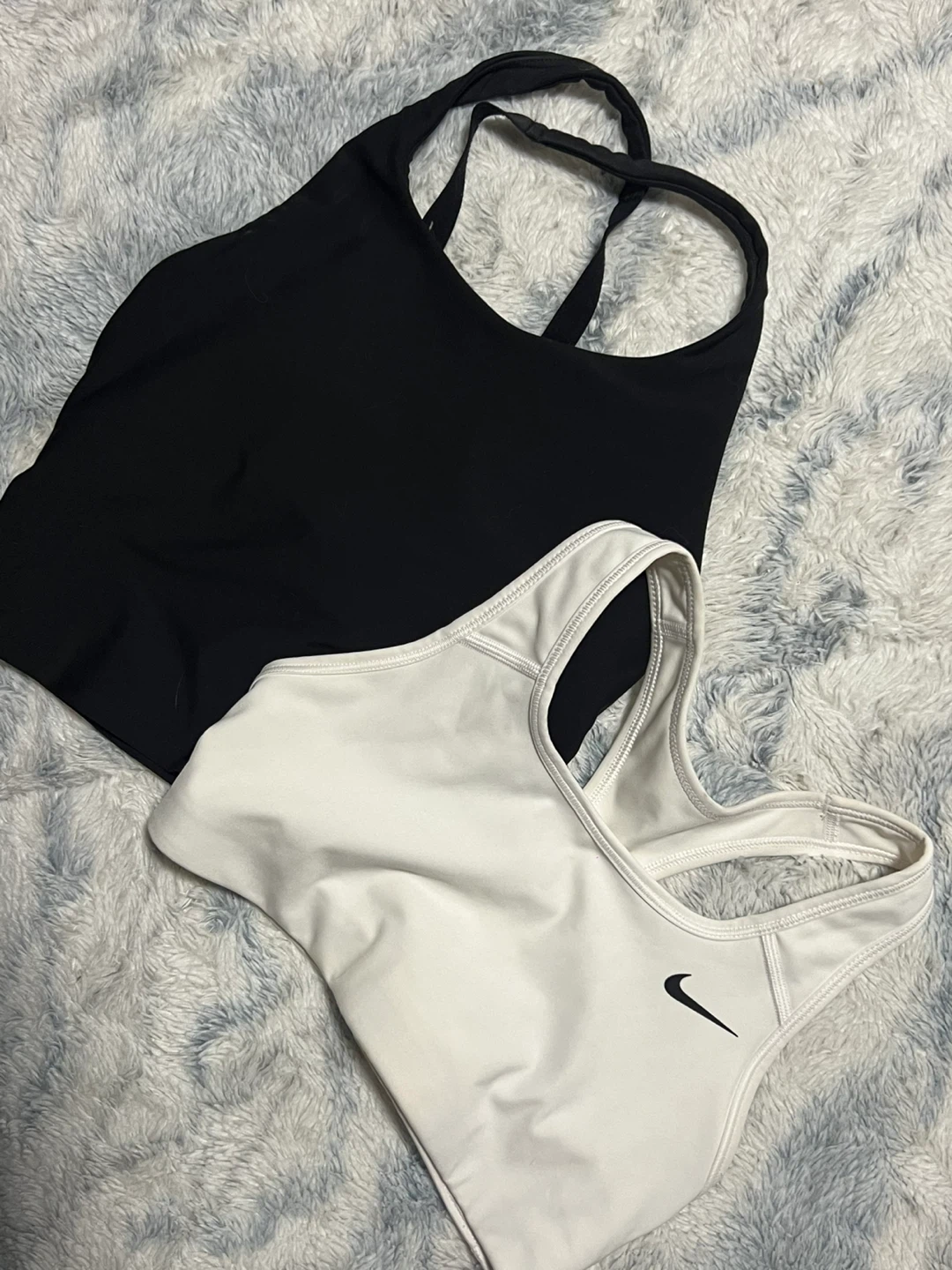 Nike and Old Navy crop top sports bras