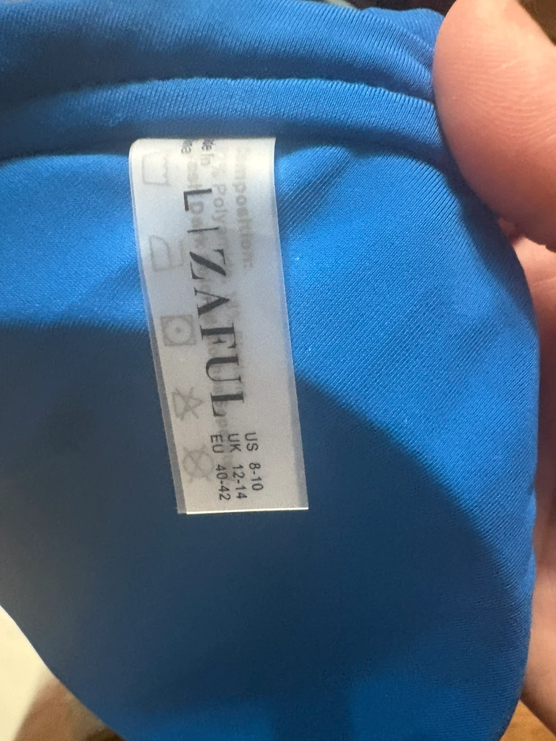 Zaful Blue One-Shoulder Bikini Set - Size L - photo 5