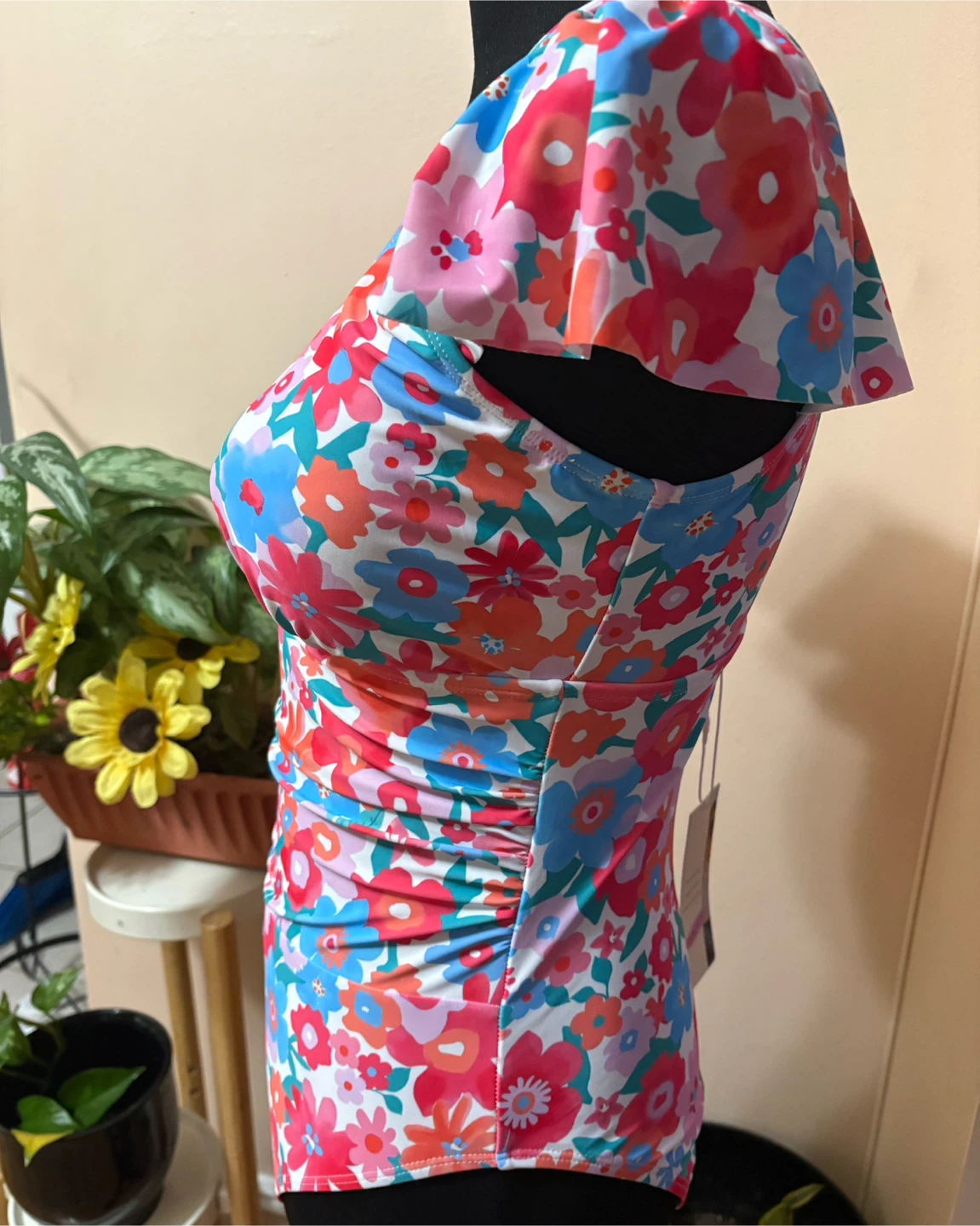 DOKOTOO Floral One-Piece Swimsuit Size S - photo 3