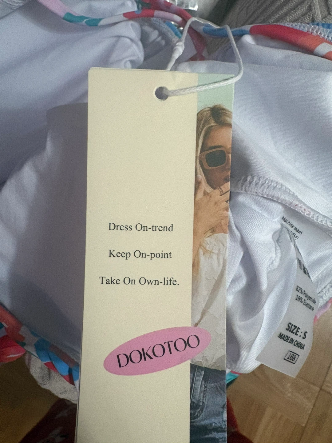 DOKOTOO Floral One-Piece Swimsuit Size S - photo 5