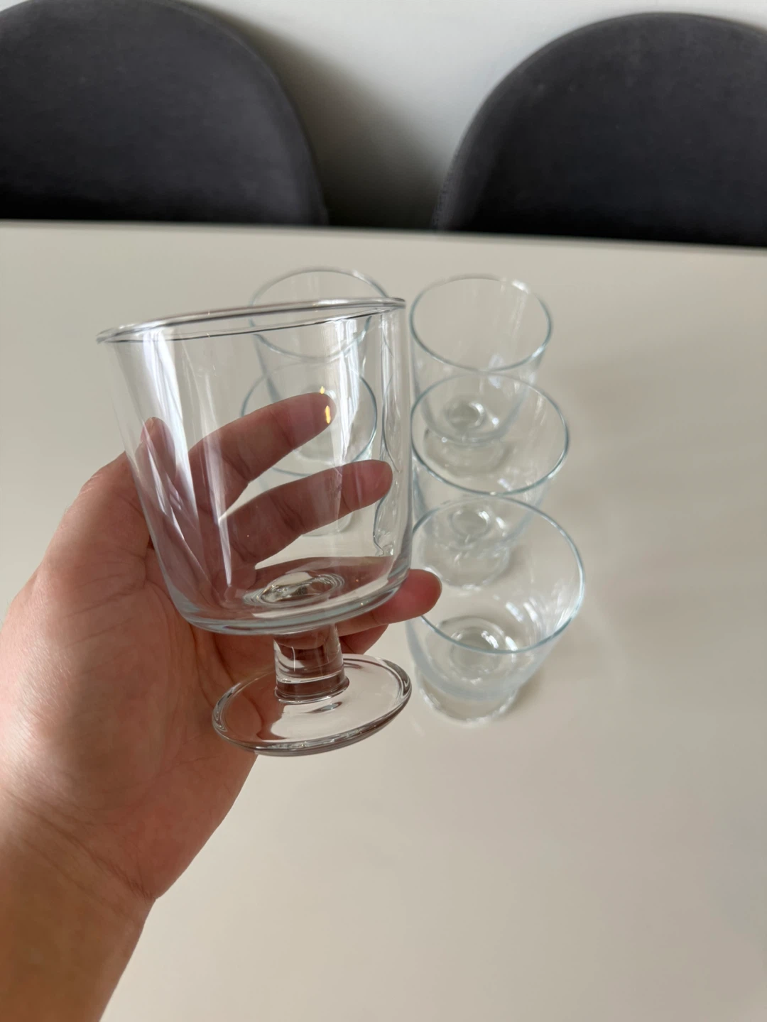 Set of 6 Clear Glass Dessert Cups/Bowls - photo 2