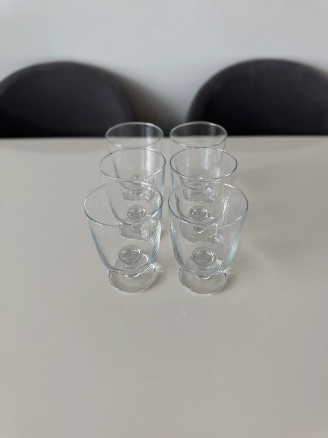 Set of 6 Clear Glass Dessert Cups/Bowls - photo 3