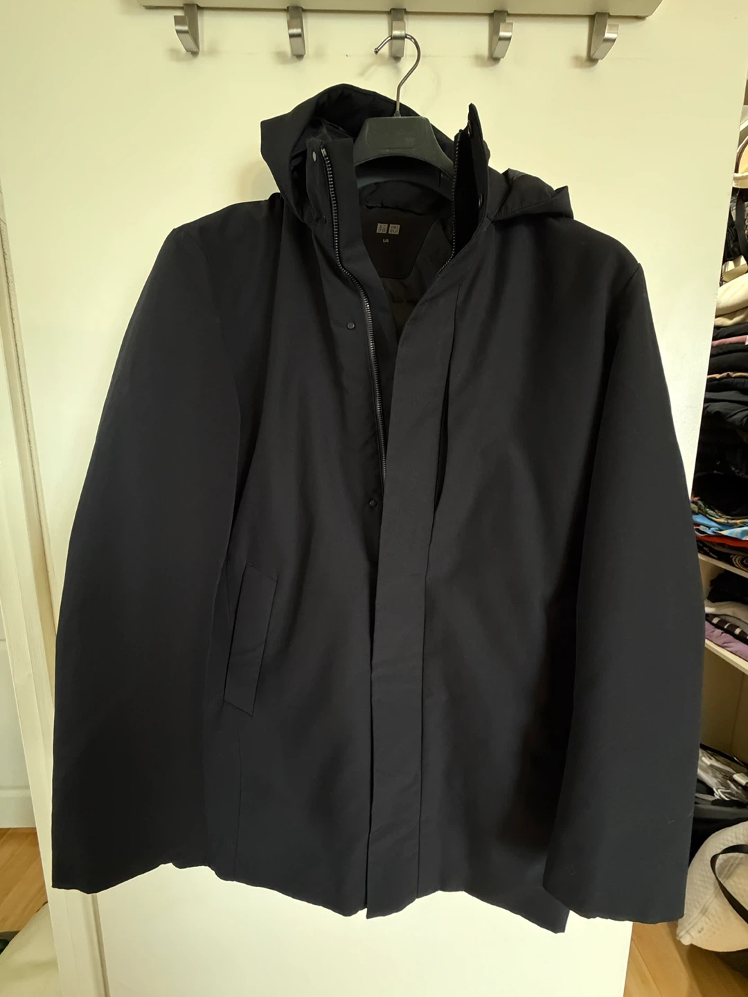 Uniqlo Black Hooded down filled Parka