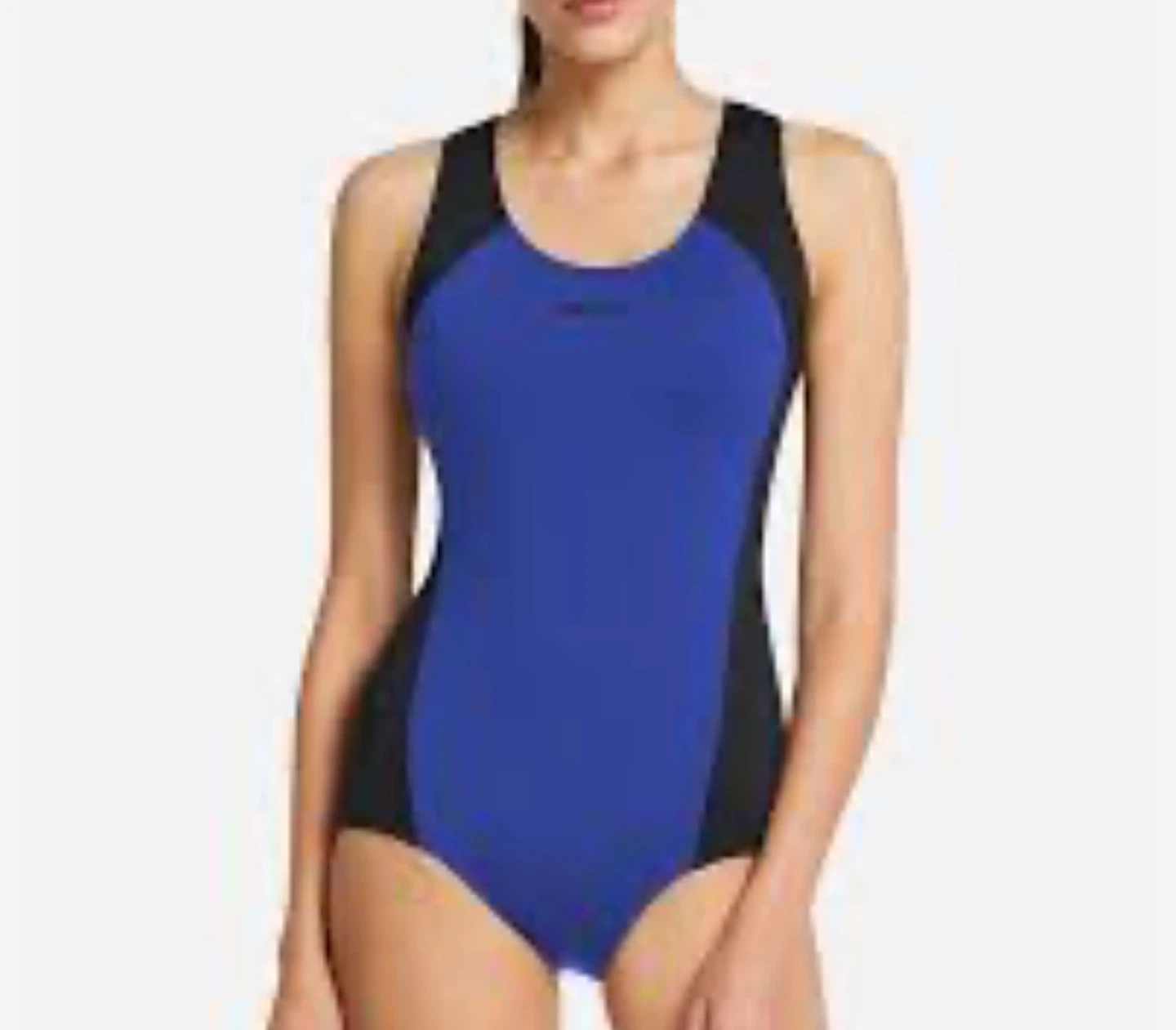 BALEAF Women's Blue Black Swimsuit Size 2XL UPF 50+