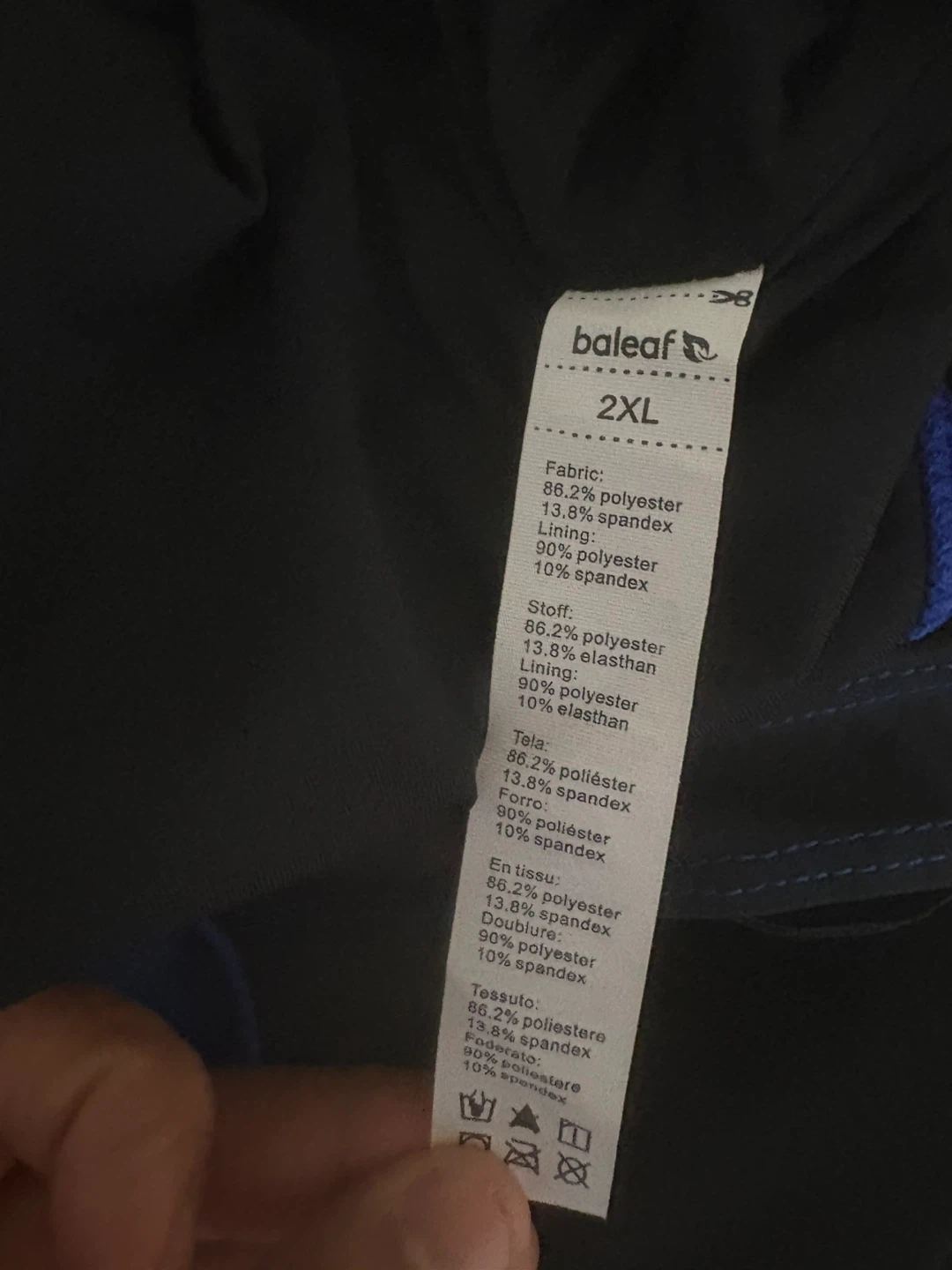 BALEAF Women's Blue Black Swimsuit Size 2XL UPF 50+ - photo 5