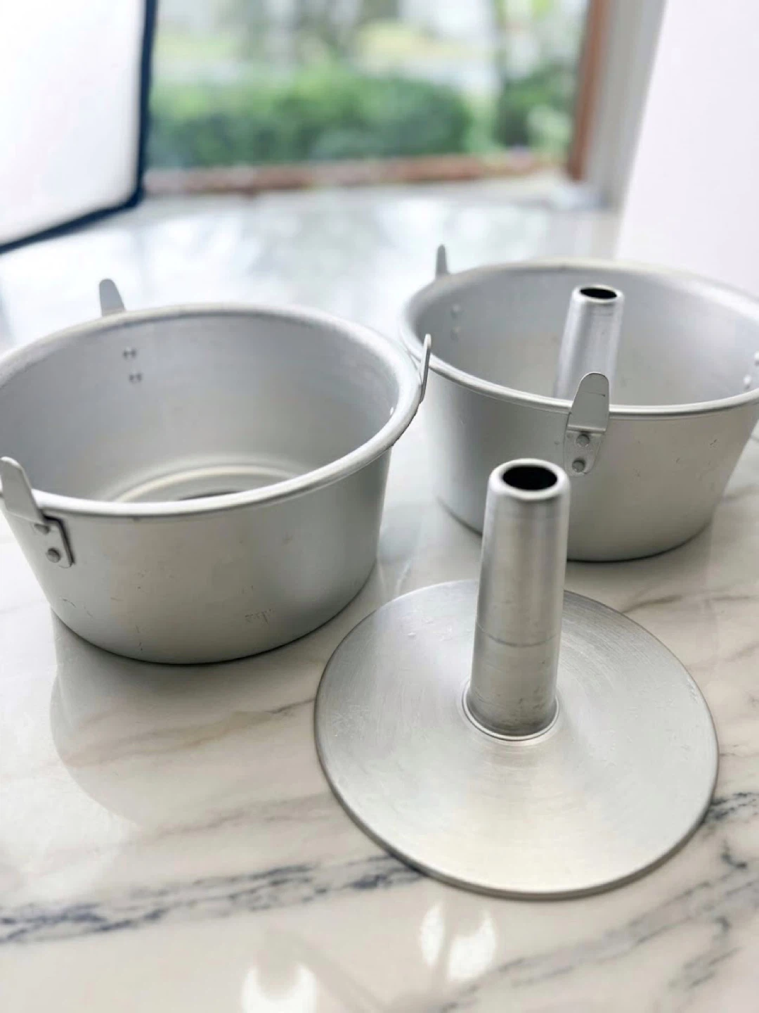Set of 2 Wilton Aluminum Angel Food Cake Pans, 7 x 4.5 in.