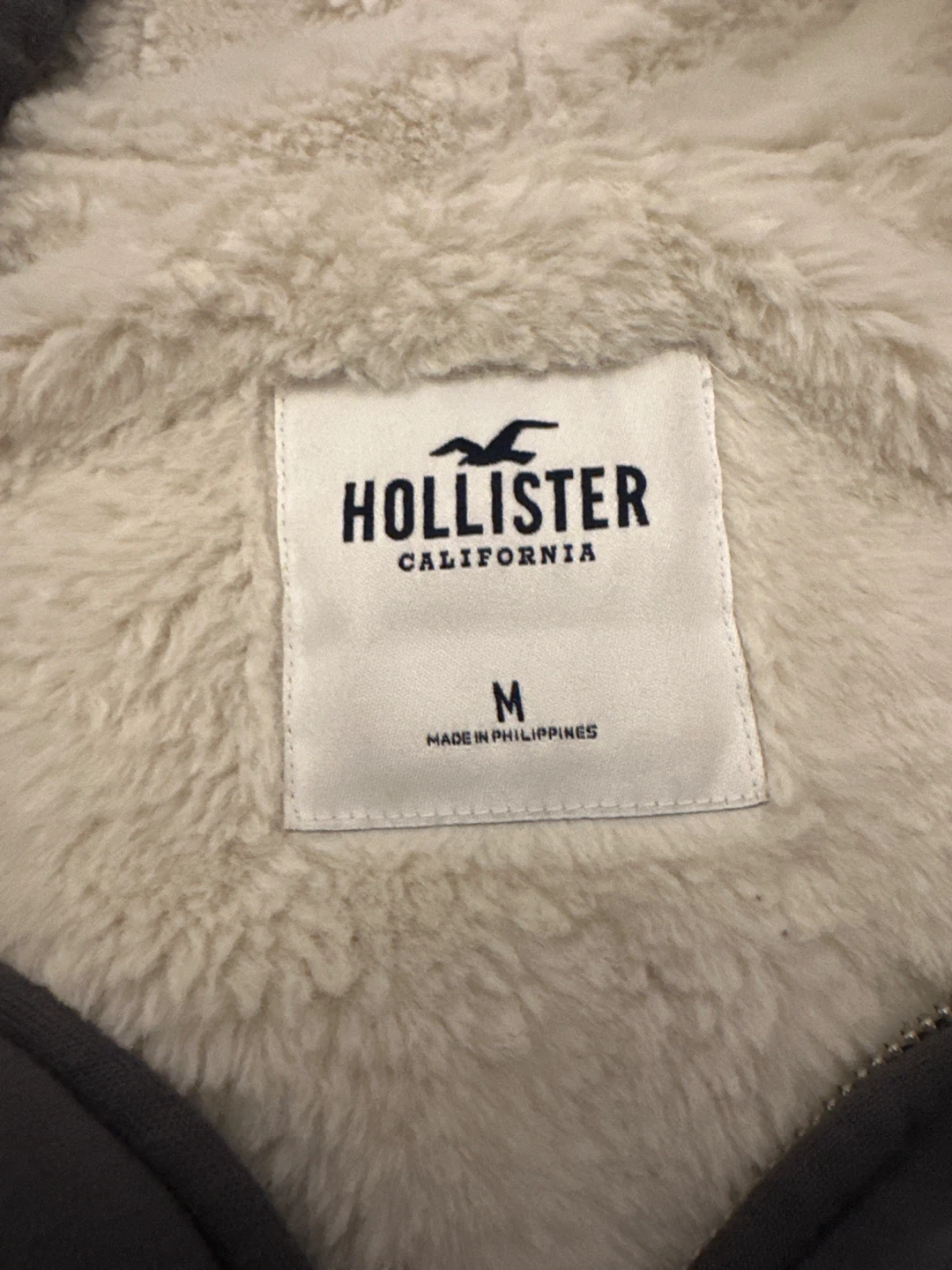 Hollister Zip-Up Fluffy Hoodie - Size M - photo 2