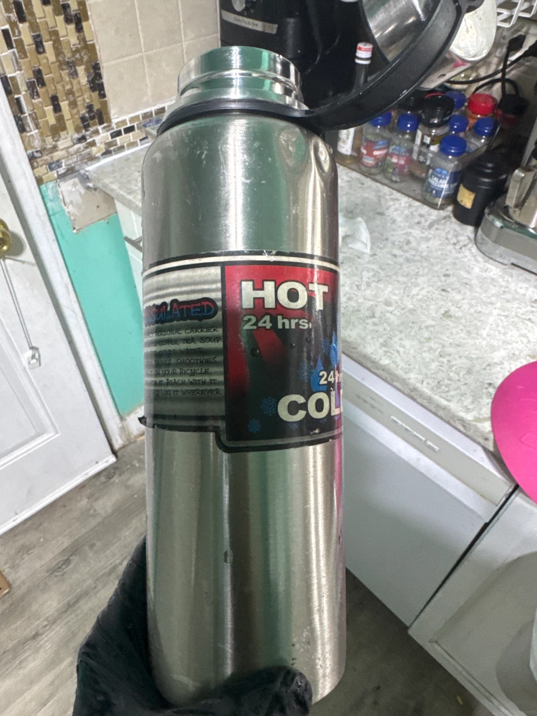 Stainless Steel Insulated Thermos Bottle - photo 2