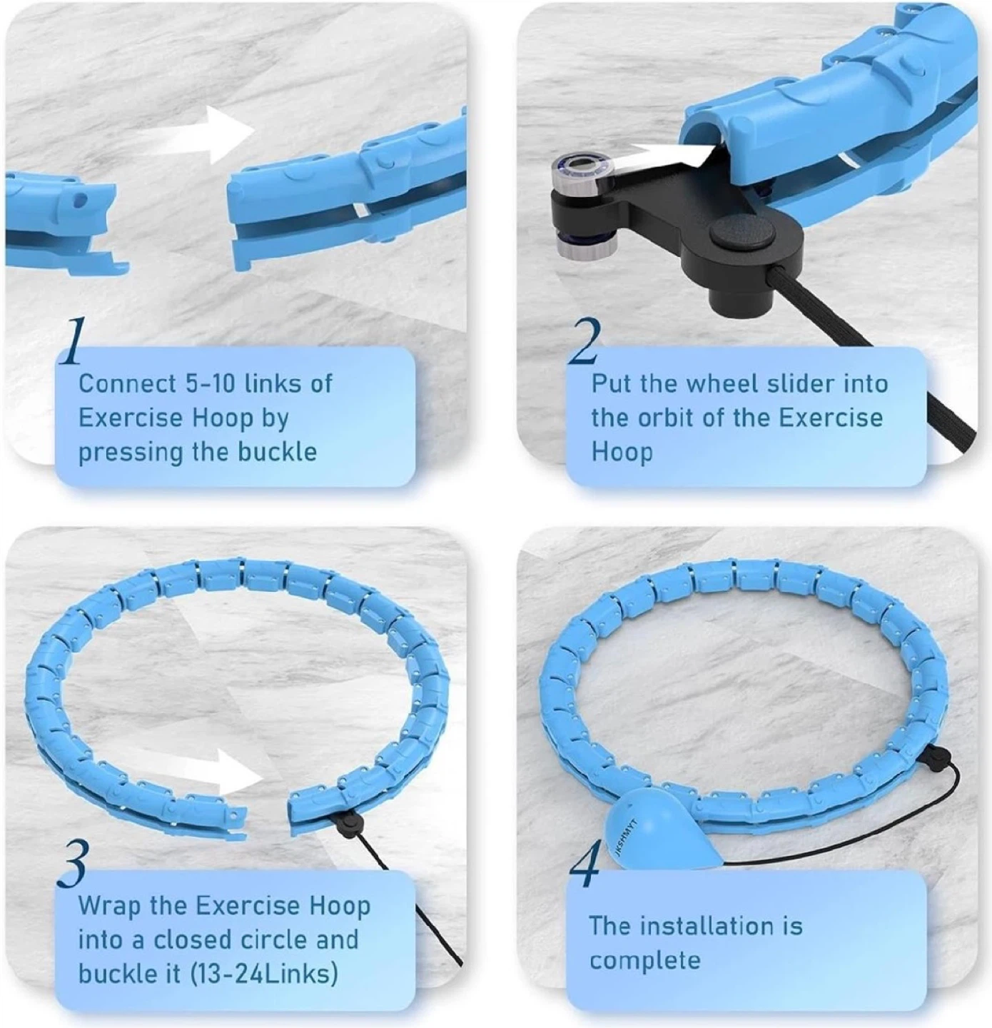 New in Box Weighted Hula Circle Hoops for Adults - photo 3