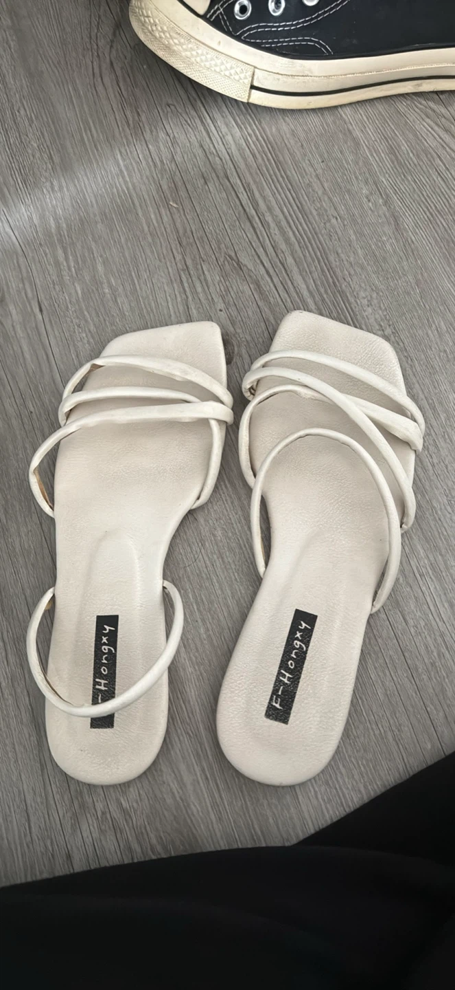 White Flat Sandals - photo 2