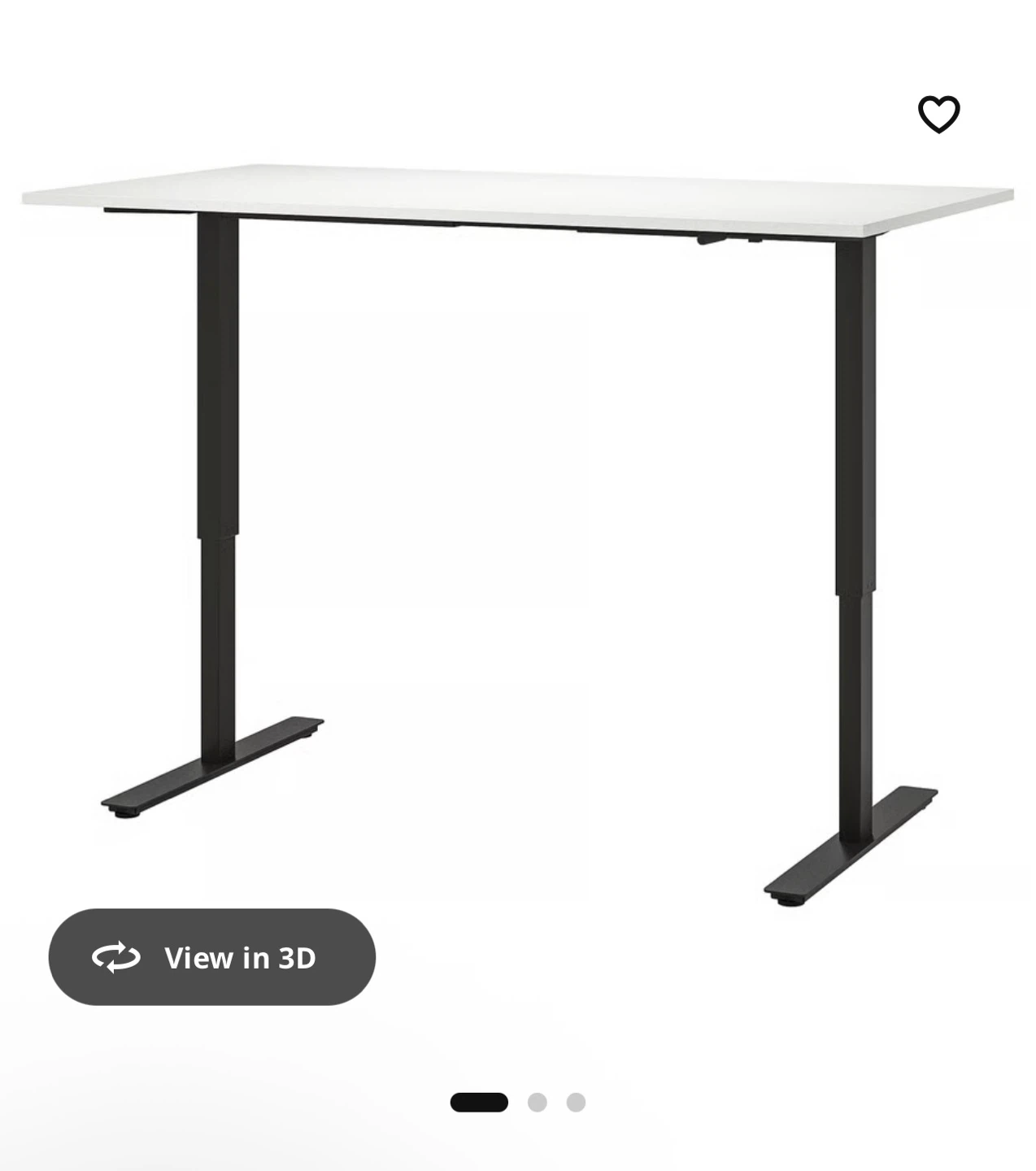 IKEA TROTTEN - Adjustable Standing Desk white/anthracite