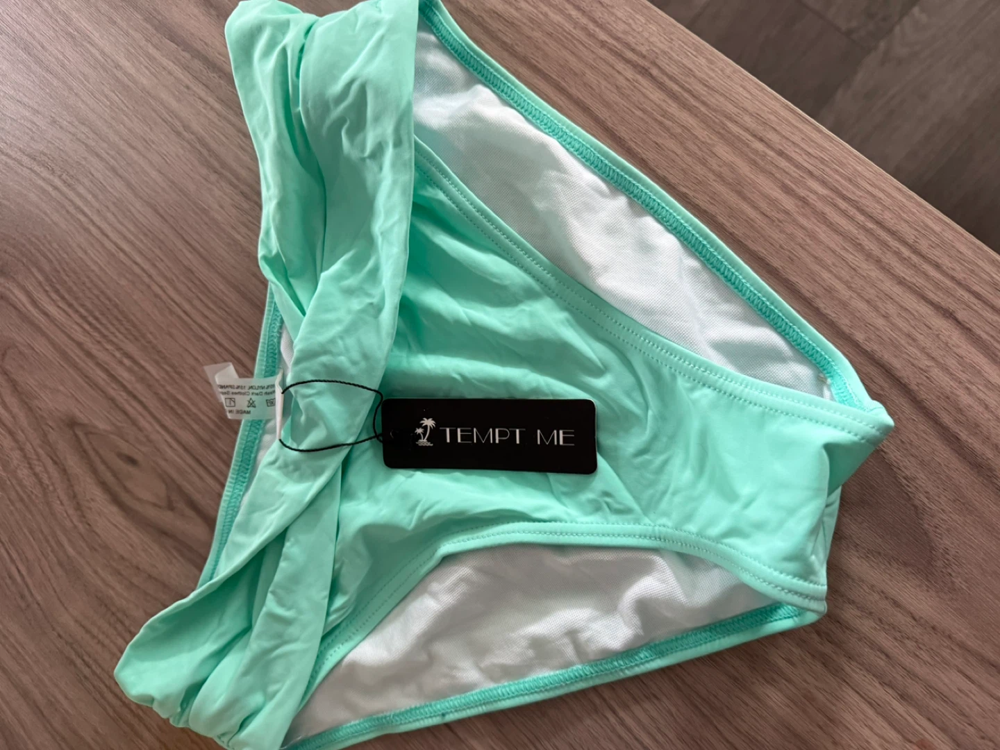 🌱 TEMPT ME Women's Bikini Bottoms Medium Mint Green