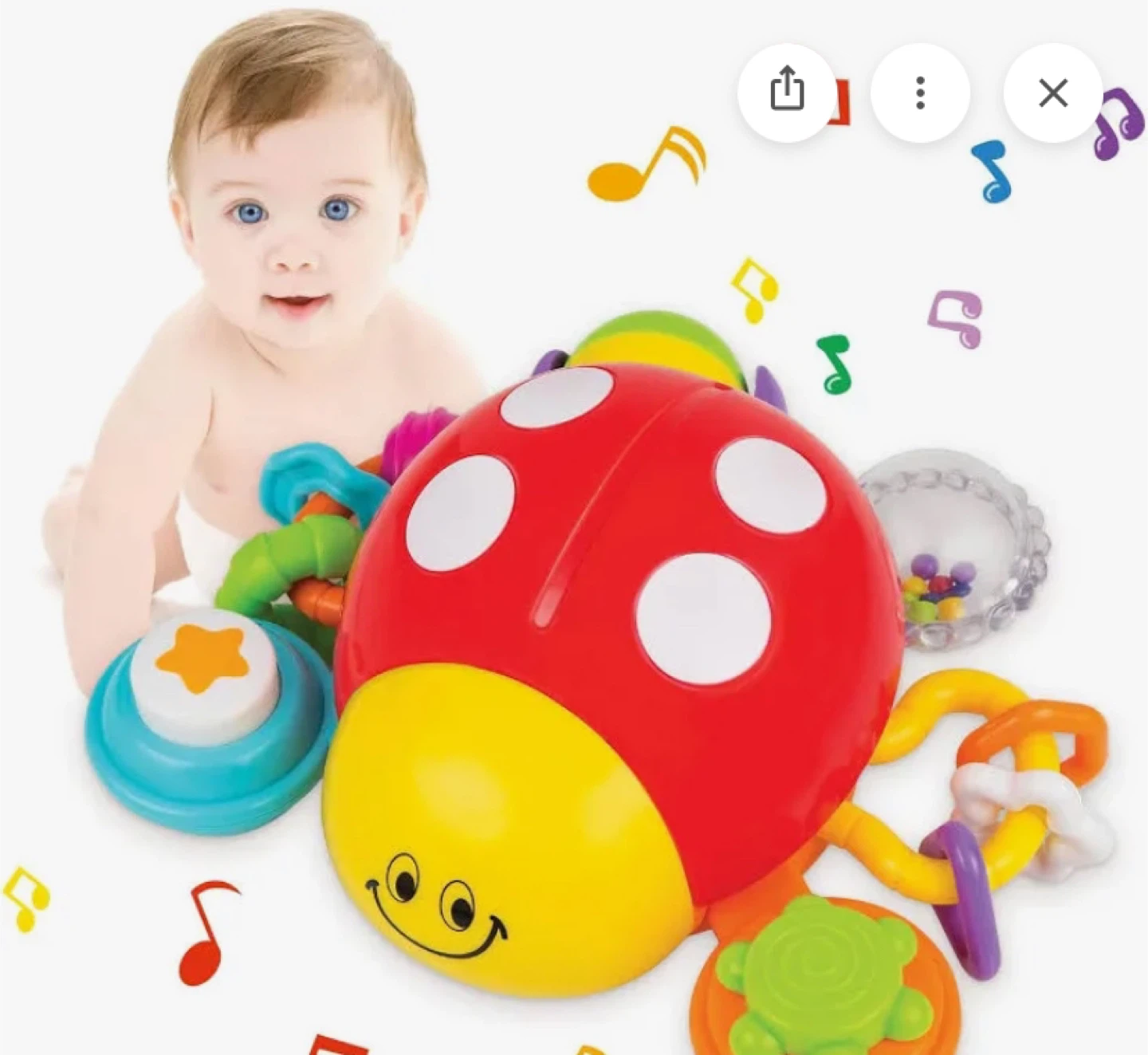 KiddoLab Ladybug Crawling Toy