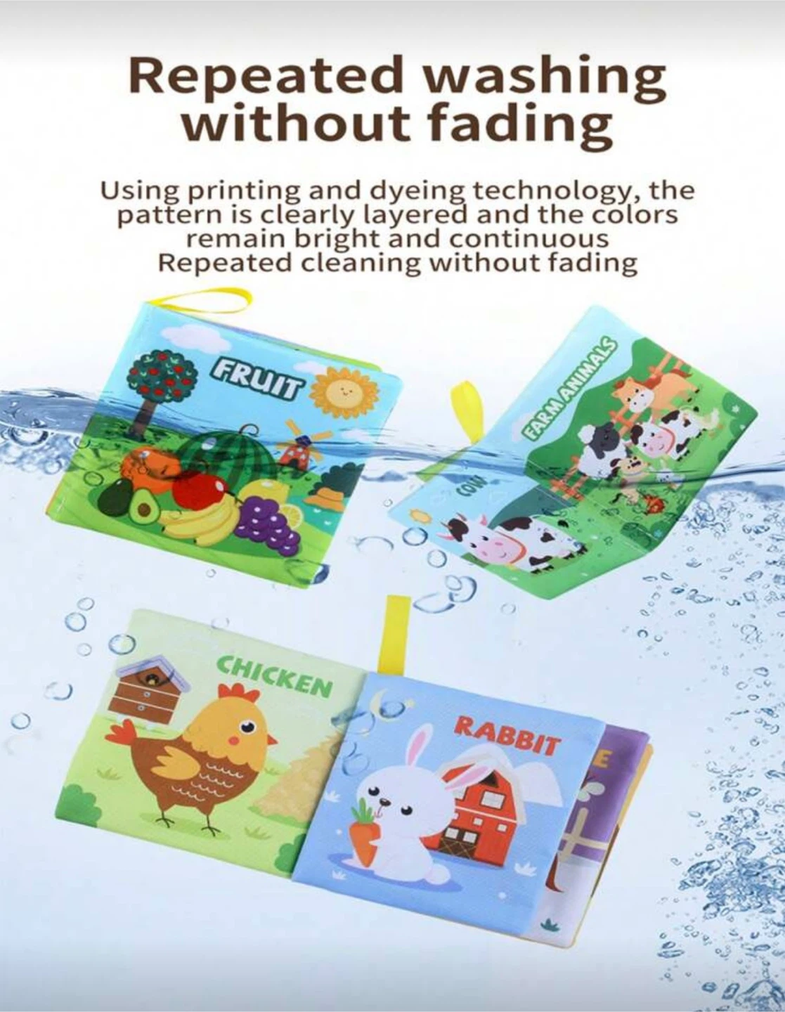 New Set of 9 Baby Soft Cloth Books - photo 2