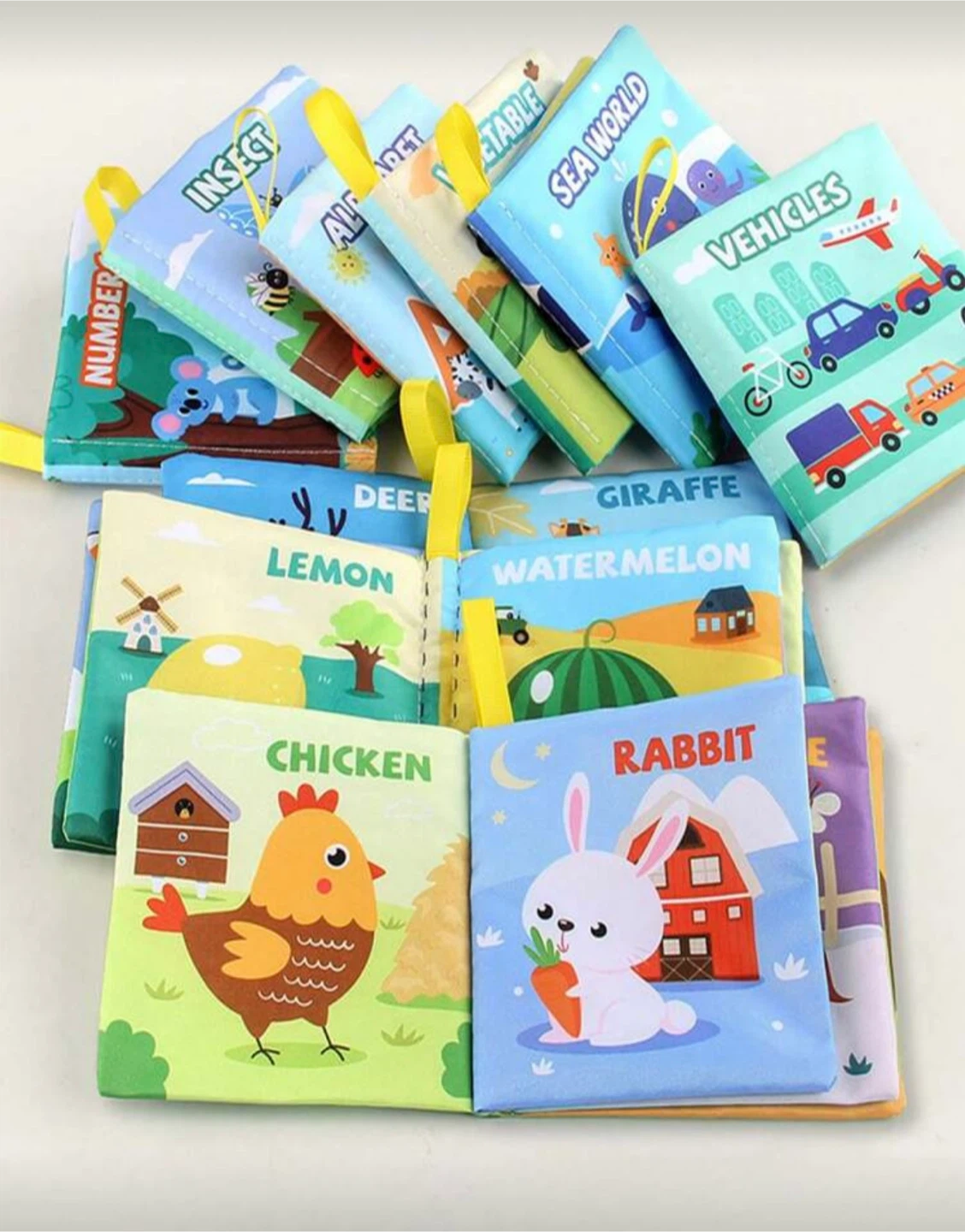 New Set of 9 Baby Soft Cloth Books