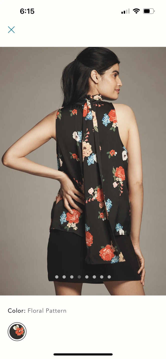 BNWT Anthropologie Silky Halter Tank XS P - photo 3